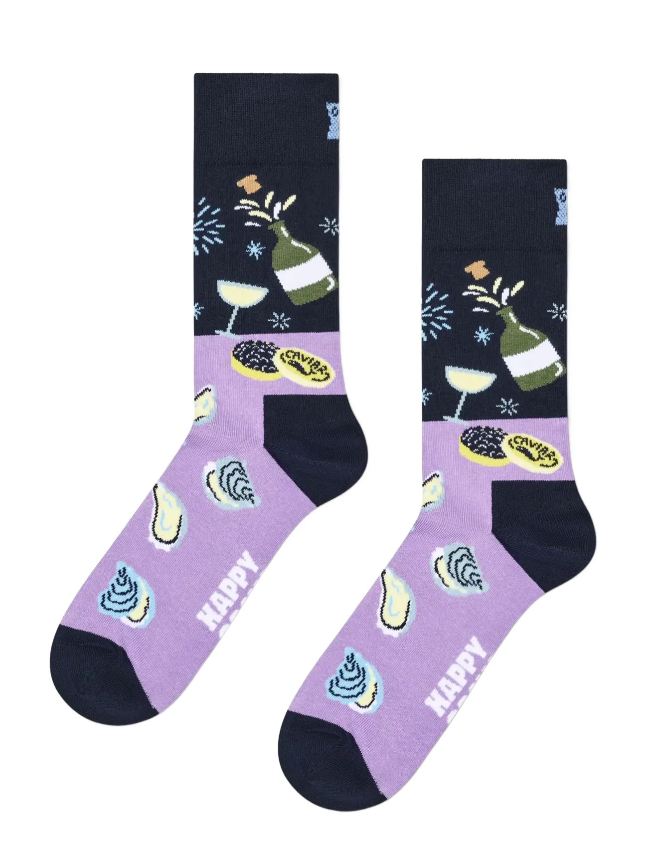 Happy Socks - 3-Pack Oyster Dinner Socks Gift Set - vanliga strumpor - navy - 2