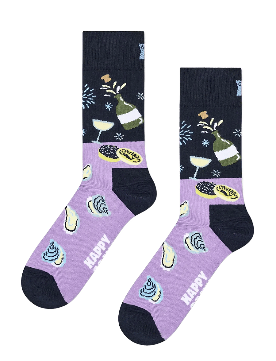 Happy Socks - 3-Pack Oyster Dinner Socks Gift Set - vanliga strumpor - navy - 2