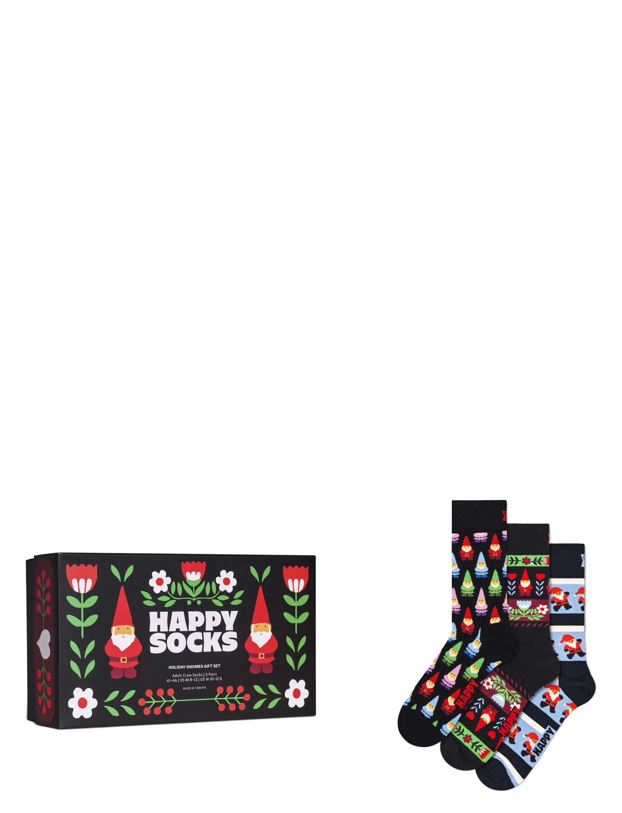 Happy Socks - 3-Pack Holiday Gnomes