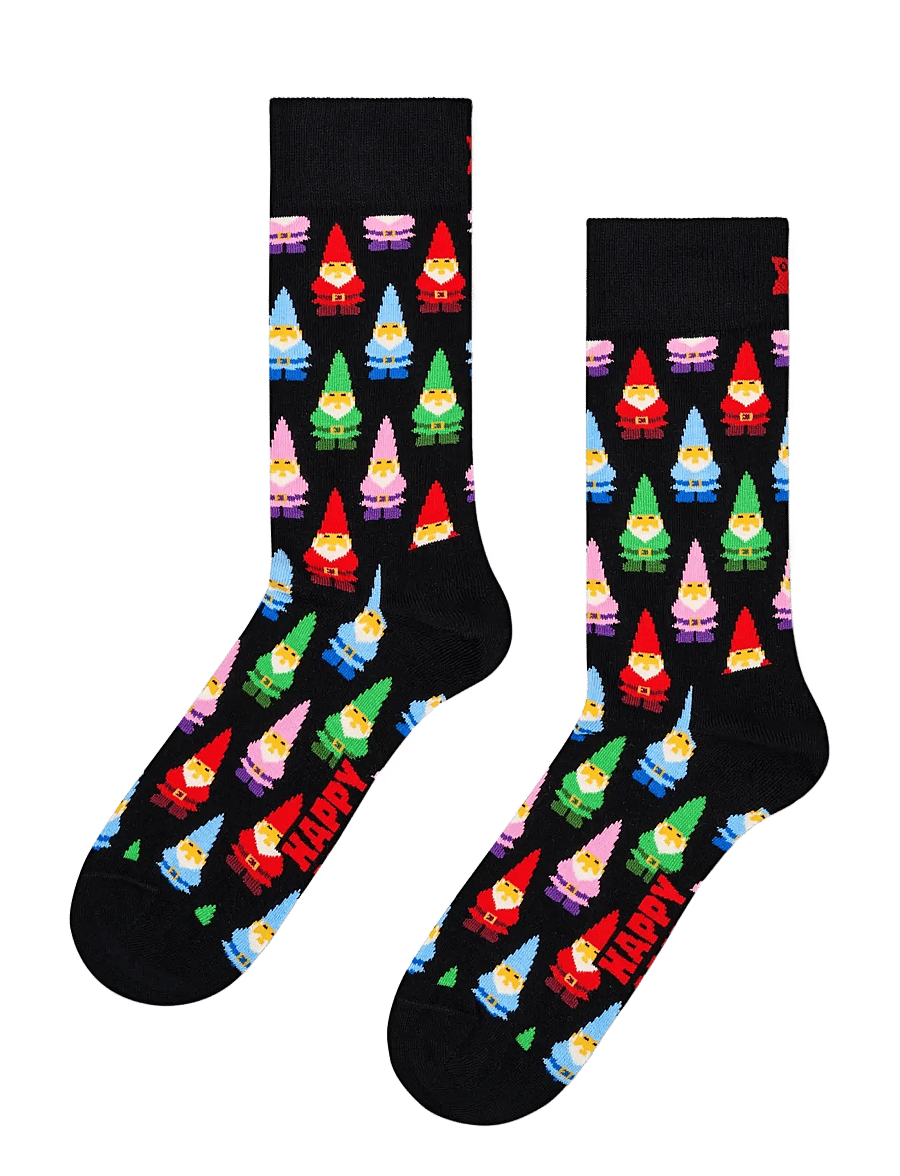 Happy Socks - 3-Pack Holiday Gnomes Socks Gift Set - tennissocken - black - 3