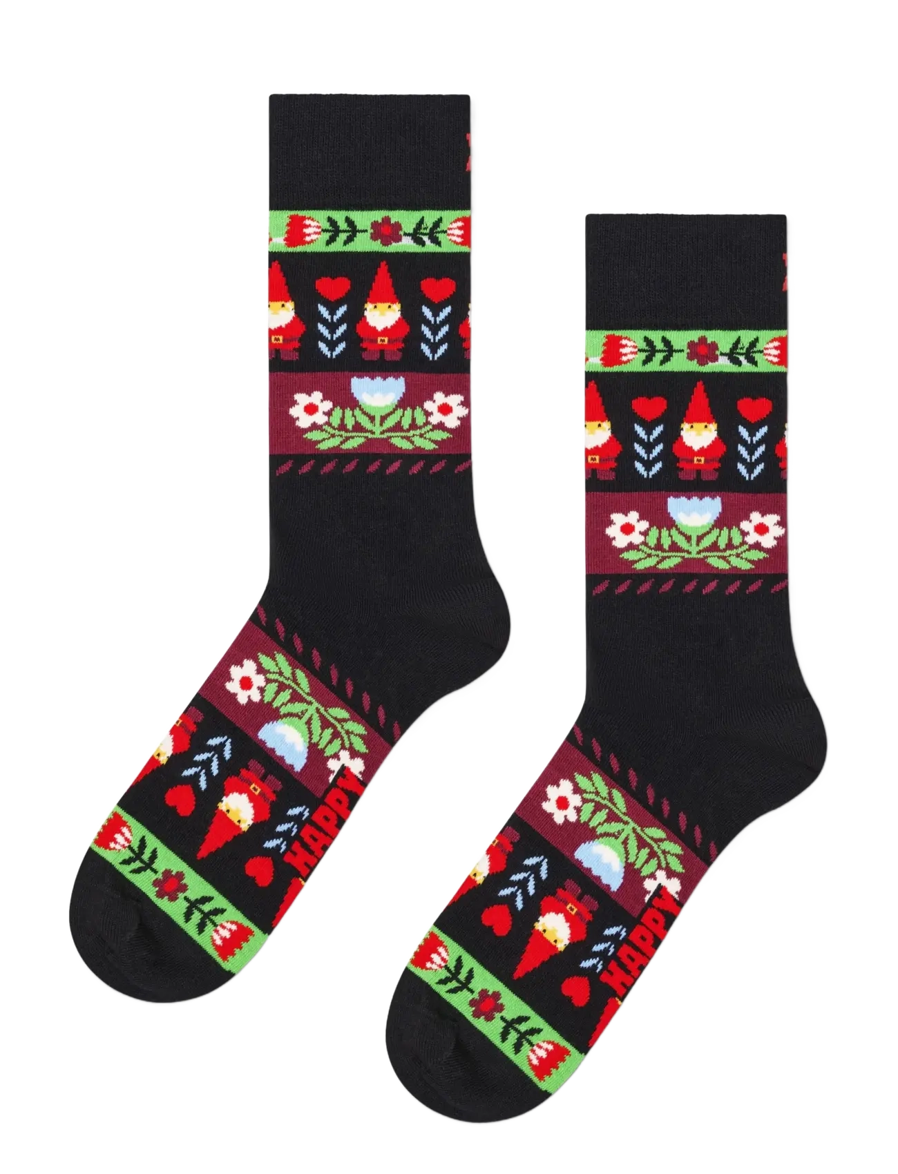 Happy Socks - 3-Pack Holiday Gnomes Socks Gift Set - tennissocken - black - 4
