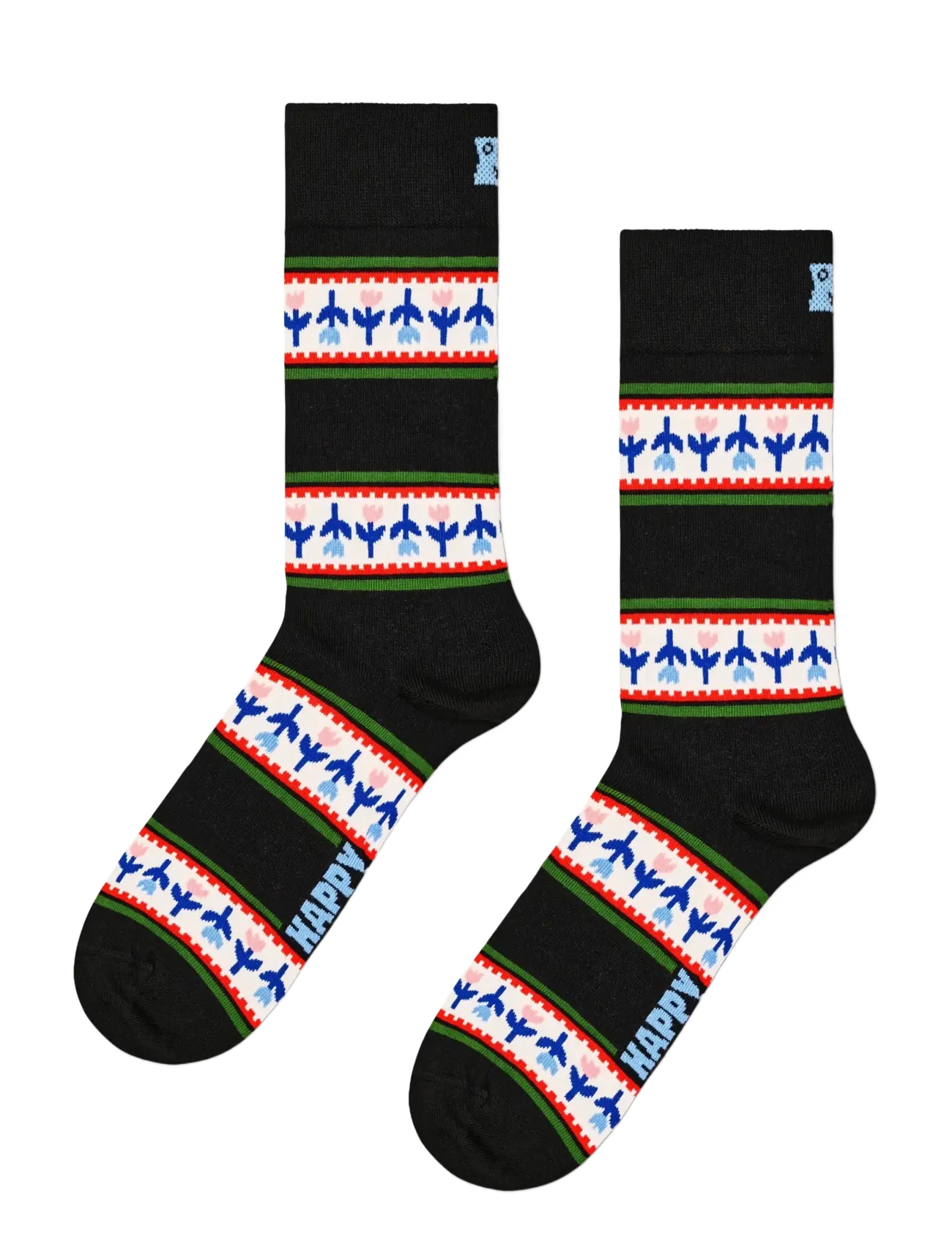 Happy Socks - 3-Pack Mother's Tulip Socks Gift Set - navy - 2