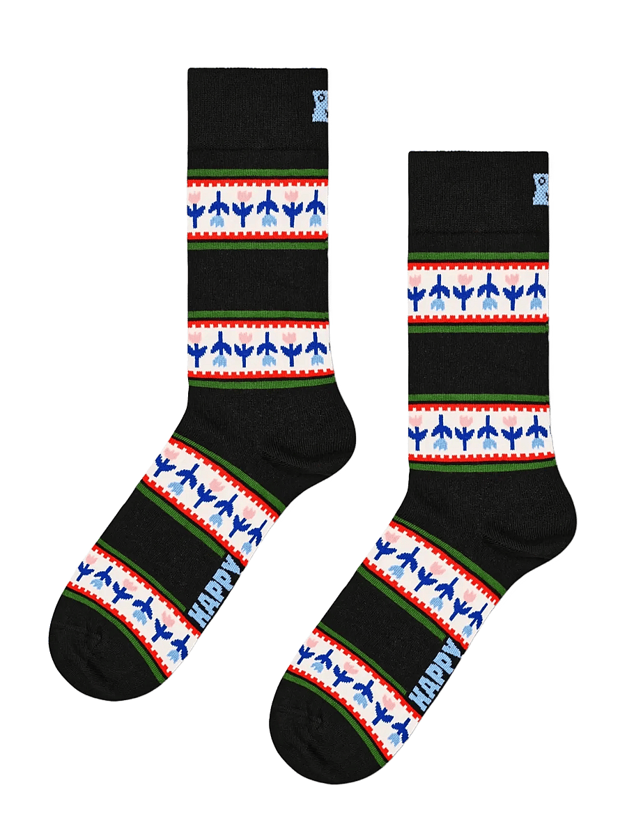 Happy Socks - 3-Pack Mother's Tulip Socks Gift Set - navy - 2