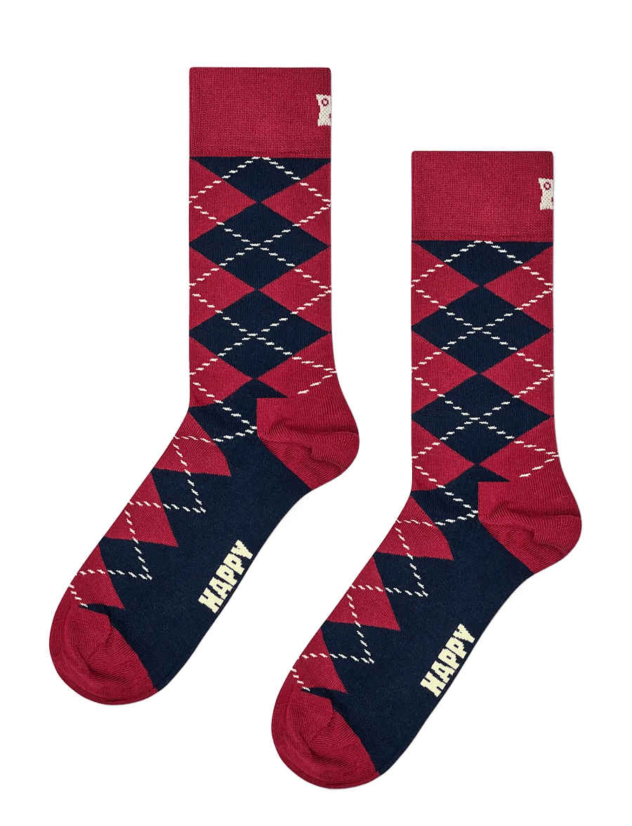 Happy Socks - 3-Pack Argyle Socks Gift Set - navy - 3