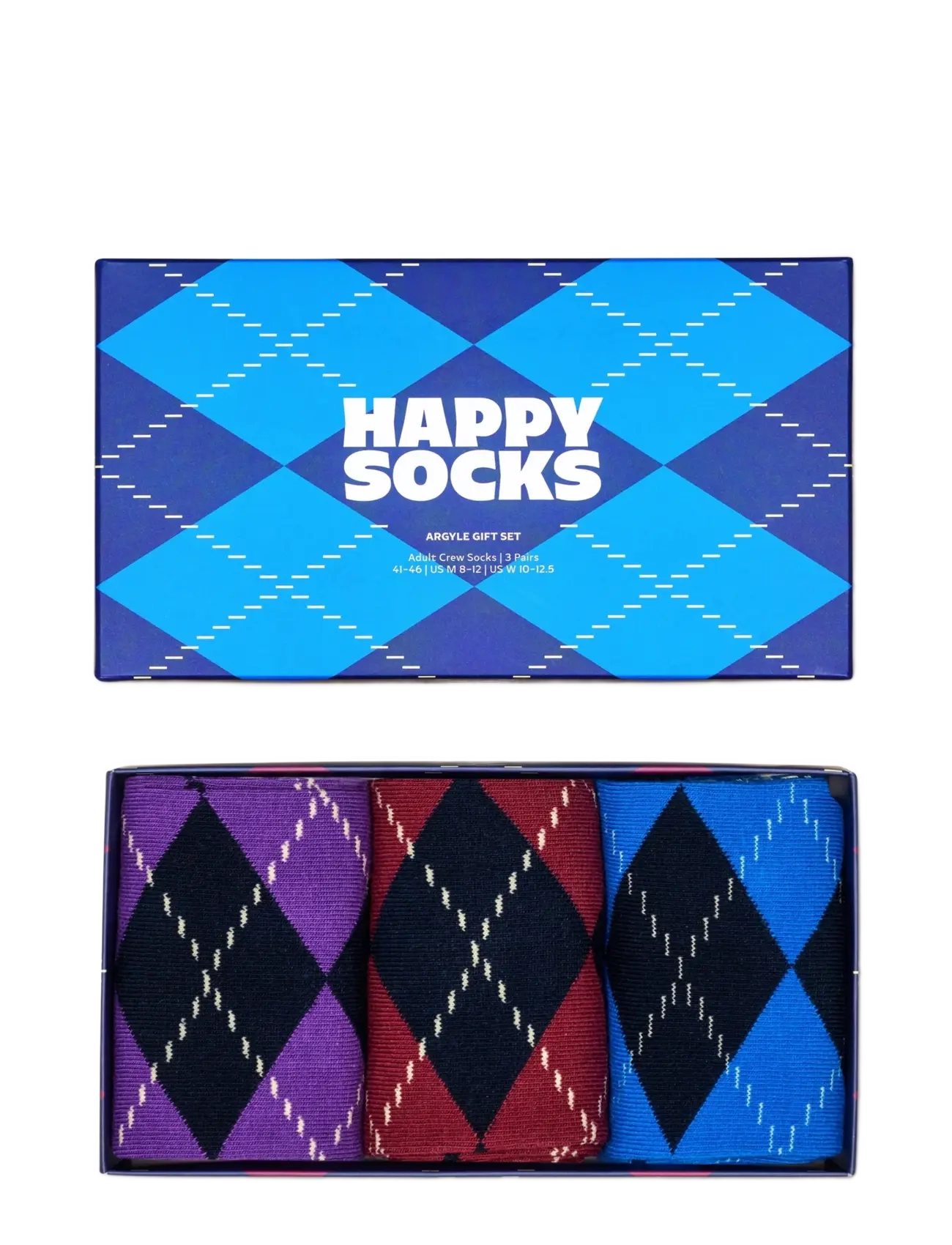 Happy Socks - 3-Pack Argyle Socks Gift Set - navy - 5
