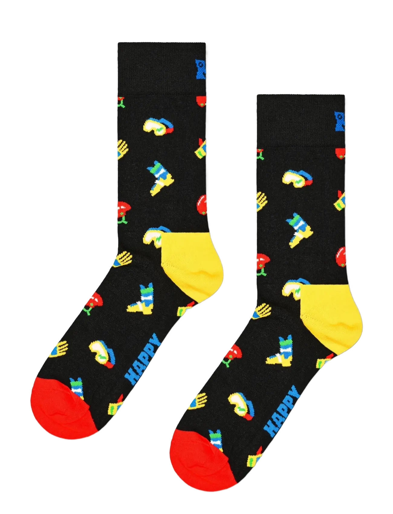 Happy Socks - 3-Pack Skiing Socks - vanliga strumpor - black - 1
