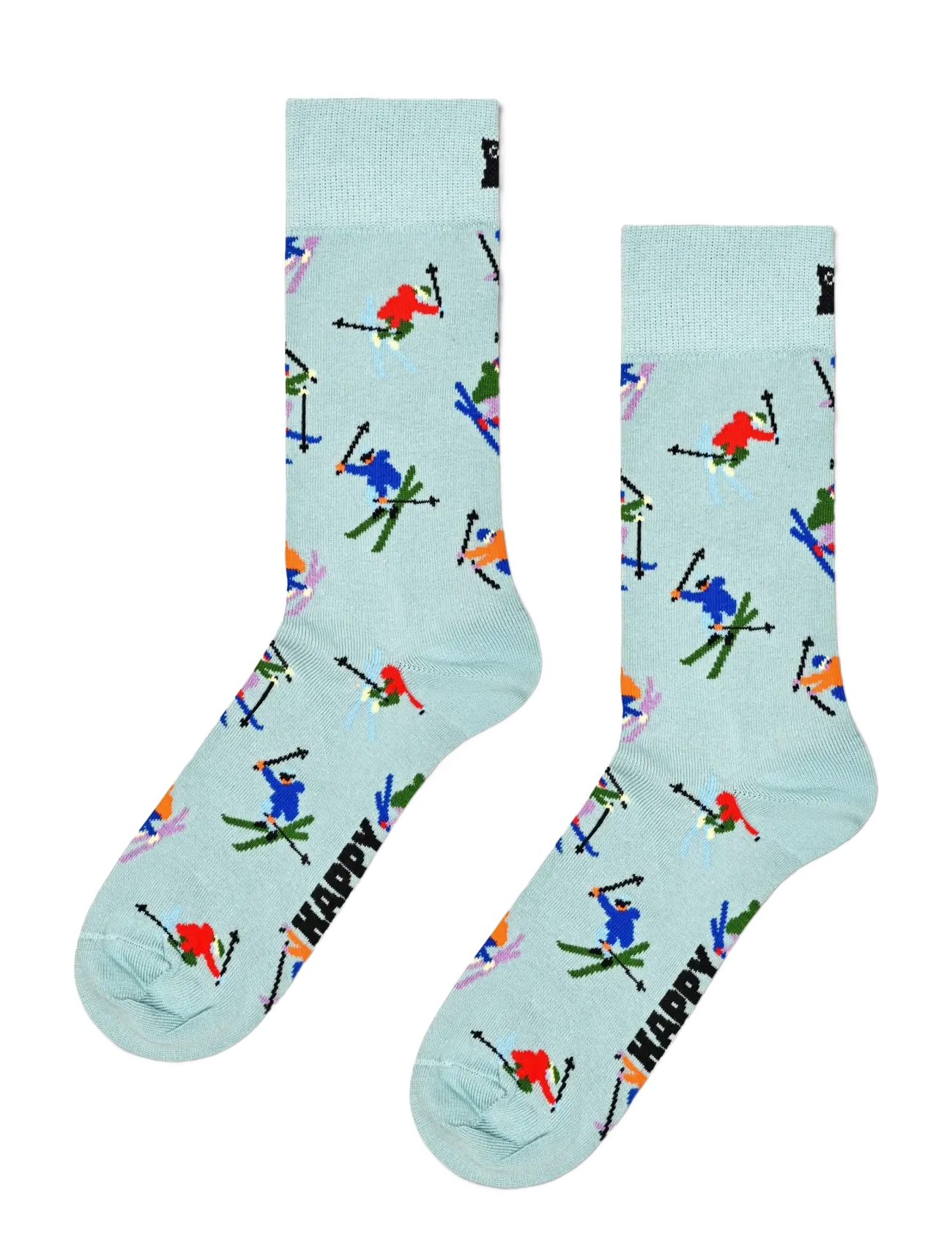 Happy Socks - 3-Pack Skiing Socks - vanliga strumpor - black - 3