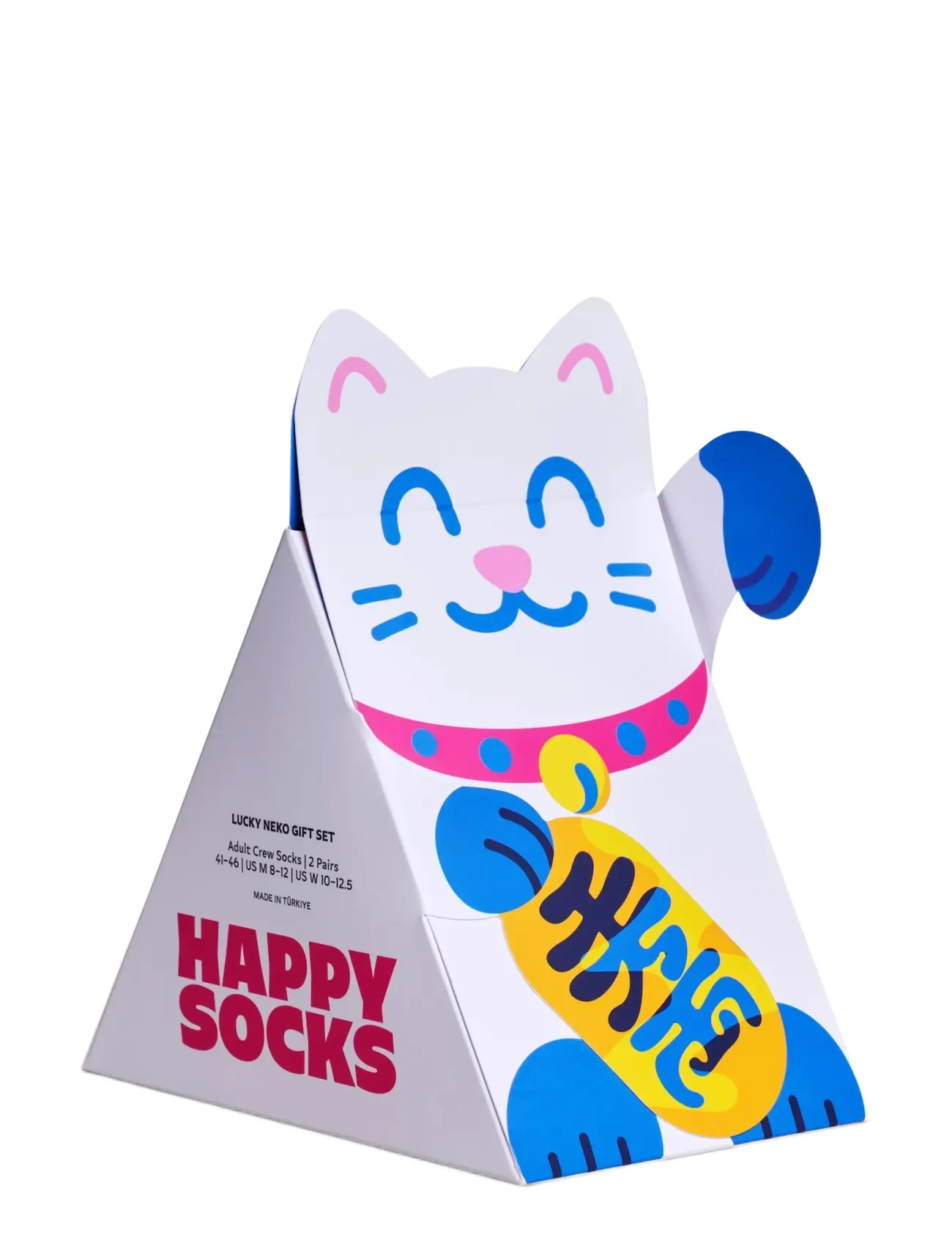 Happy Socks 2-Pack Lucky Neko Socks Gift Set - Multipack strømper - BLUE / blue