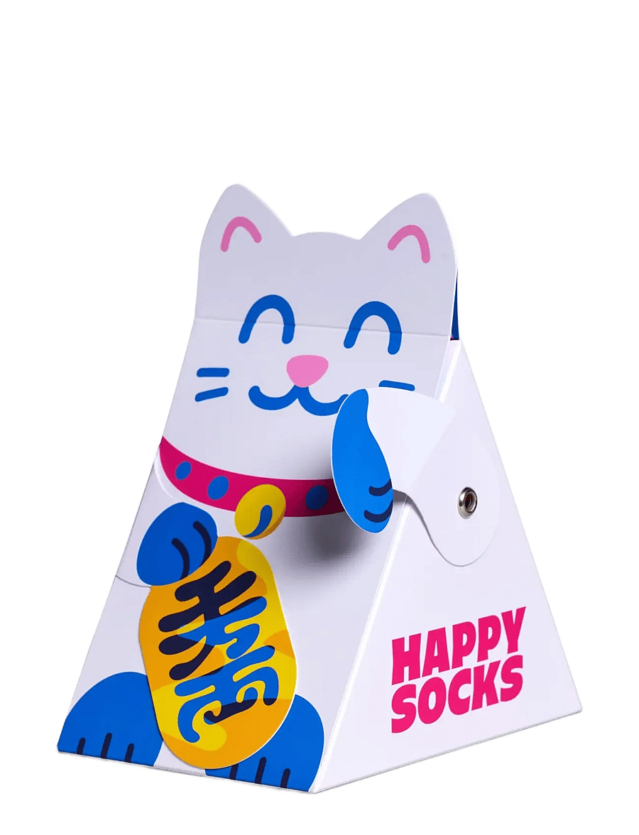 Happy Socks - 2-Pack Lucky Neko Socks Gift Set - tennissocken - blue - 4