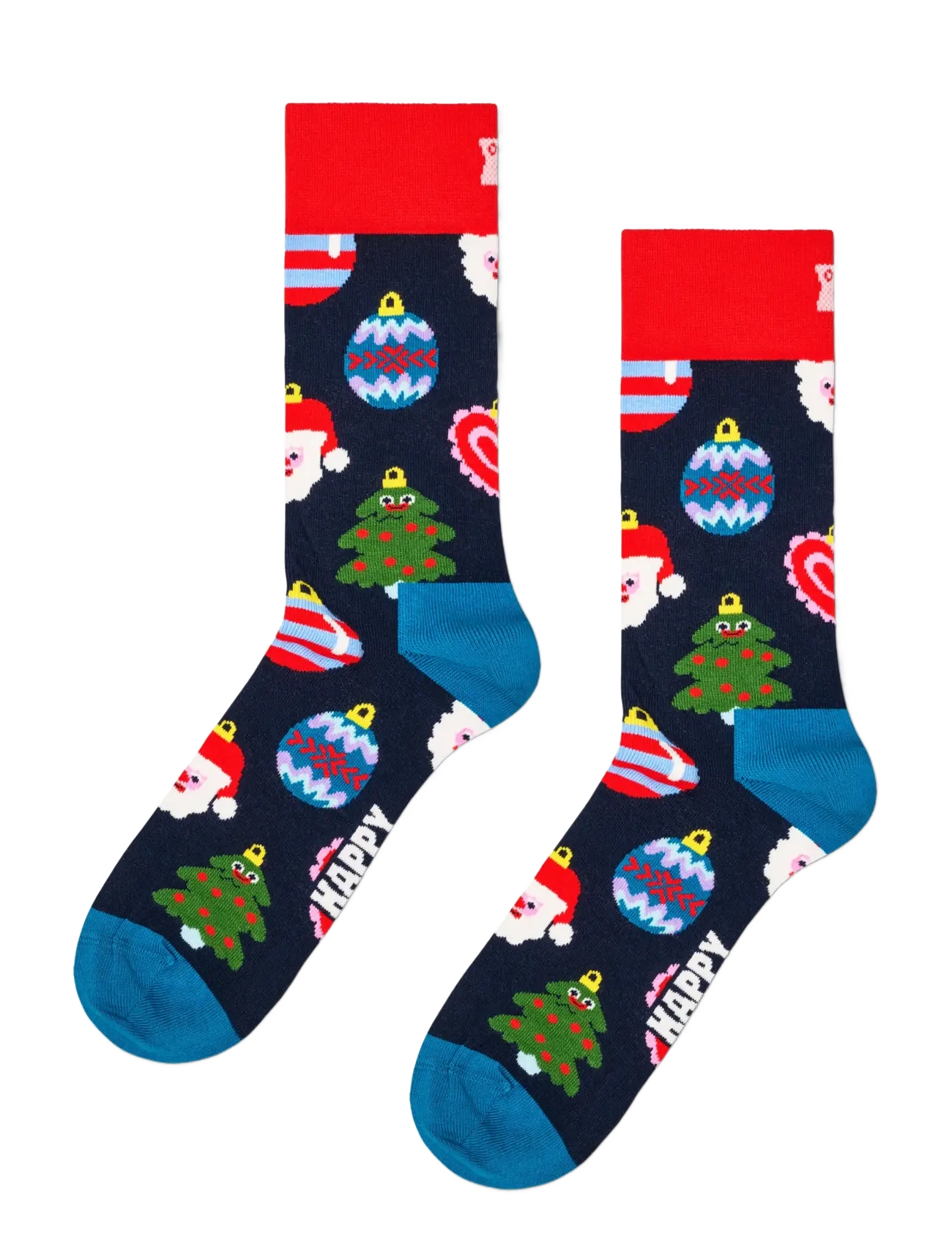 Happy Socks - 2-Pack Holiday Heart Socks Gift Set - tennissocken - navy - 2