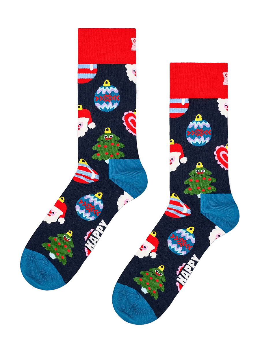 Happy Socks - 2-Pack Holiday Heart Socks Gift Set - tennissocken - navy - 2