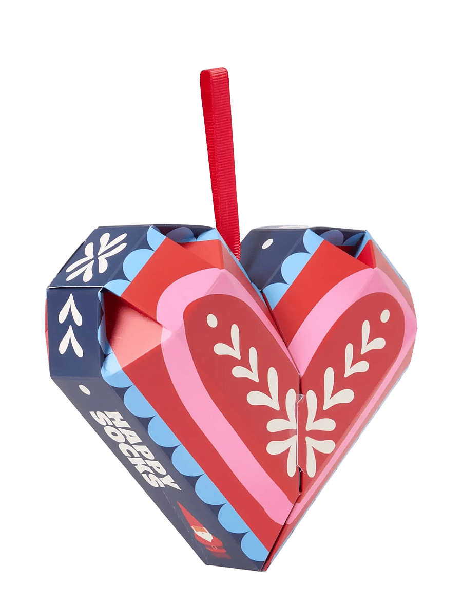 Happy Socks - 2-Pack Holiday Heart Socks Gift Set - tennissocken - navy - 3