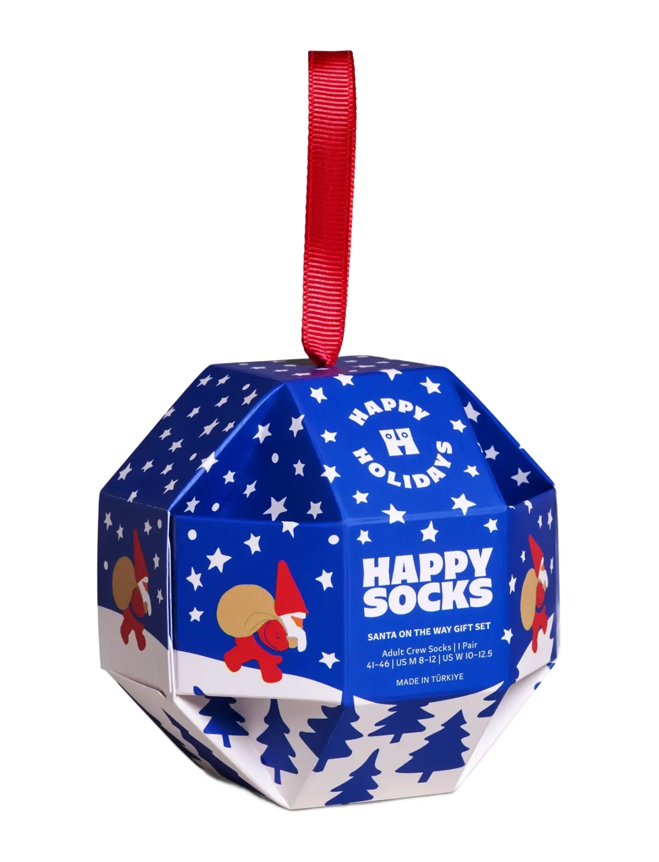 Happy Socks - 1-Pack Santa On The Way Sock Gift Set - tennissocken - blue - 1