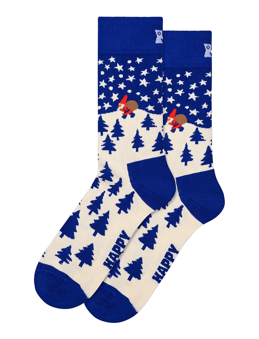Happy Socks - 1-Pack Santa On The Way Sock Gift Set - tennissocken - blue - 2
