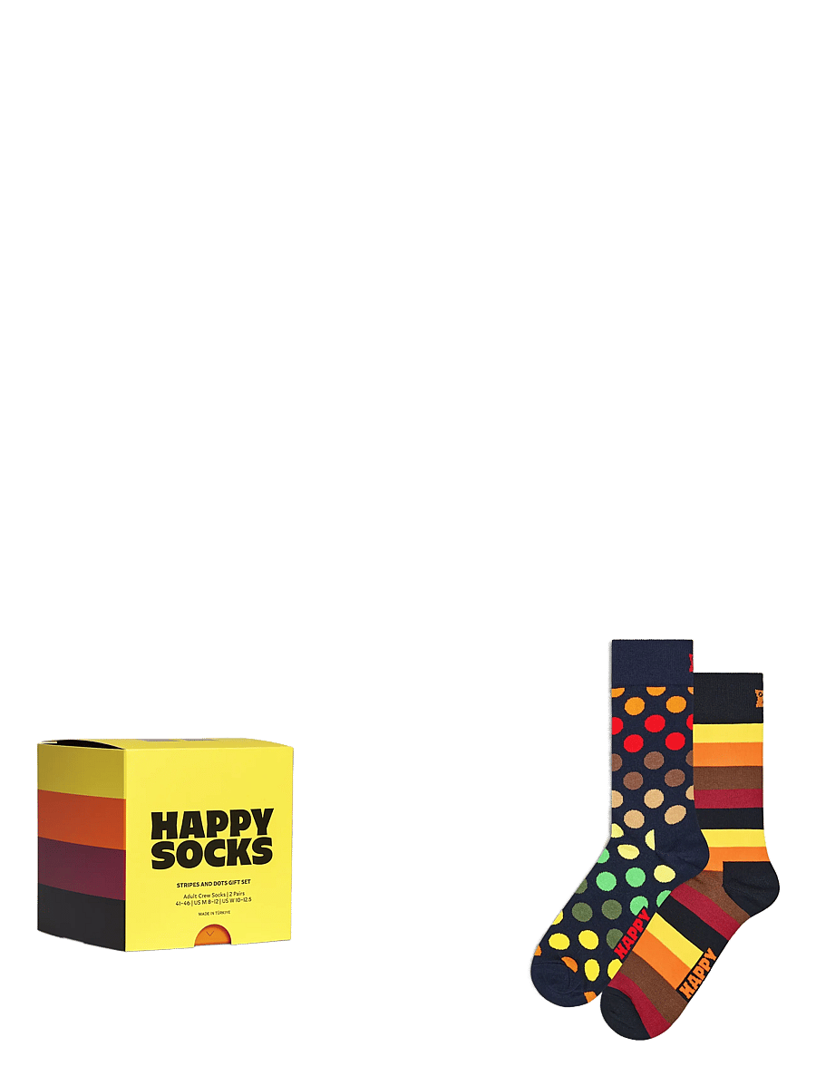 Happy Socks - 2-Pack Graphic Socks Gift Set - vanliga strumpor - navy - 0