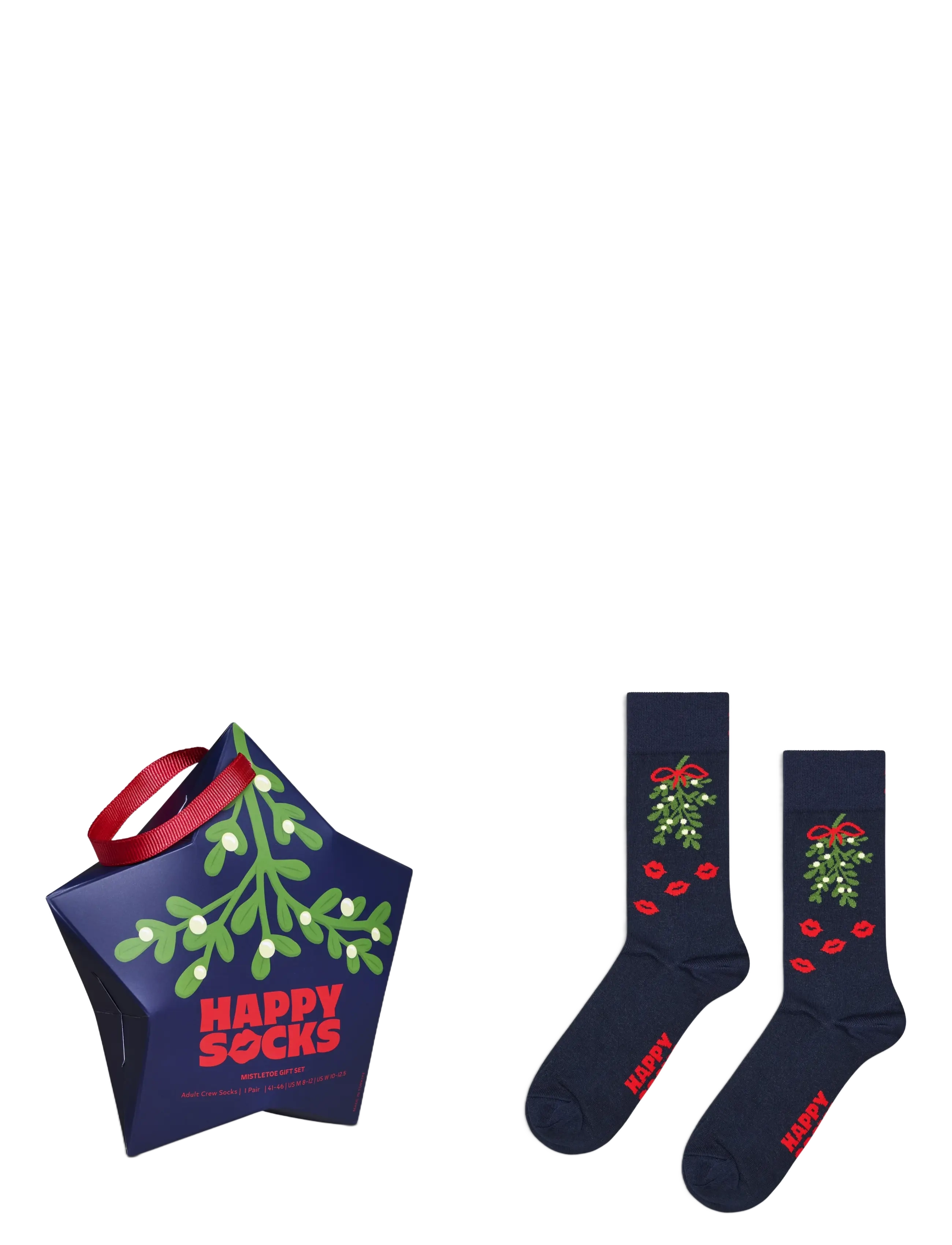 Happy Socks 1-Pack Mistletoe Sock Gift Set - Happy Socks - NAVY / navy