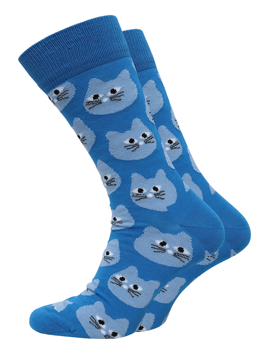 Happy Socks - Cat Sock - klassikalised sokid - blue - 0