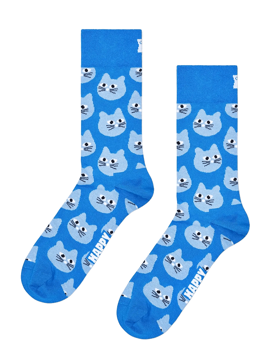Happy Socks - Cat Sock - blue - 0