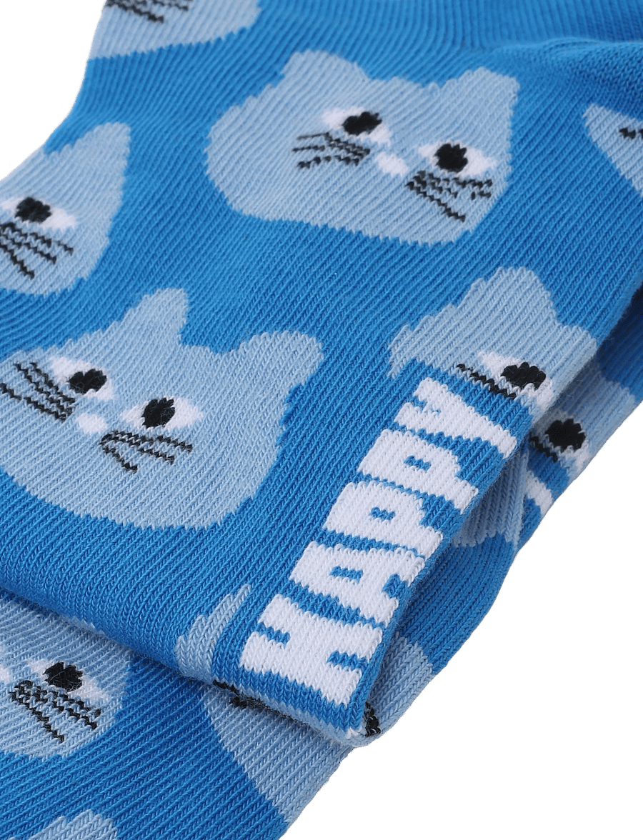 Happy Socks - Cat Sock - klassikalised sokid - blue - 2