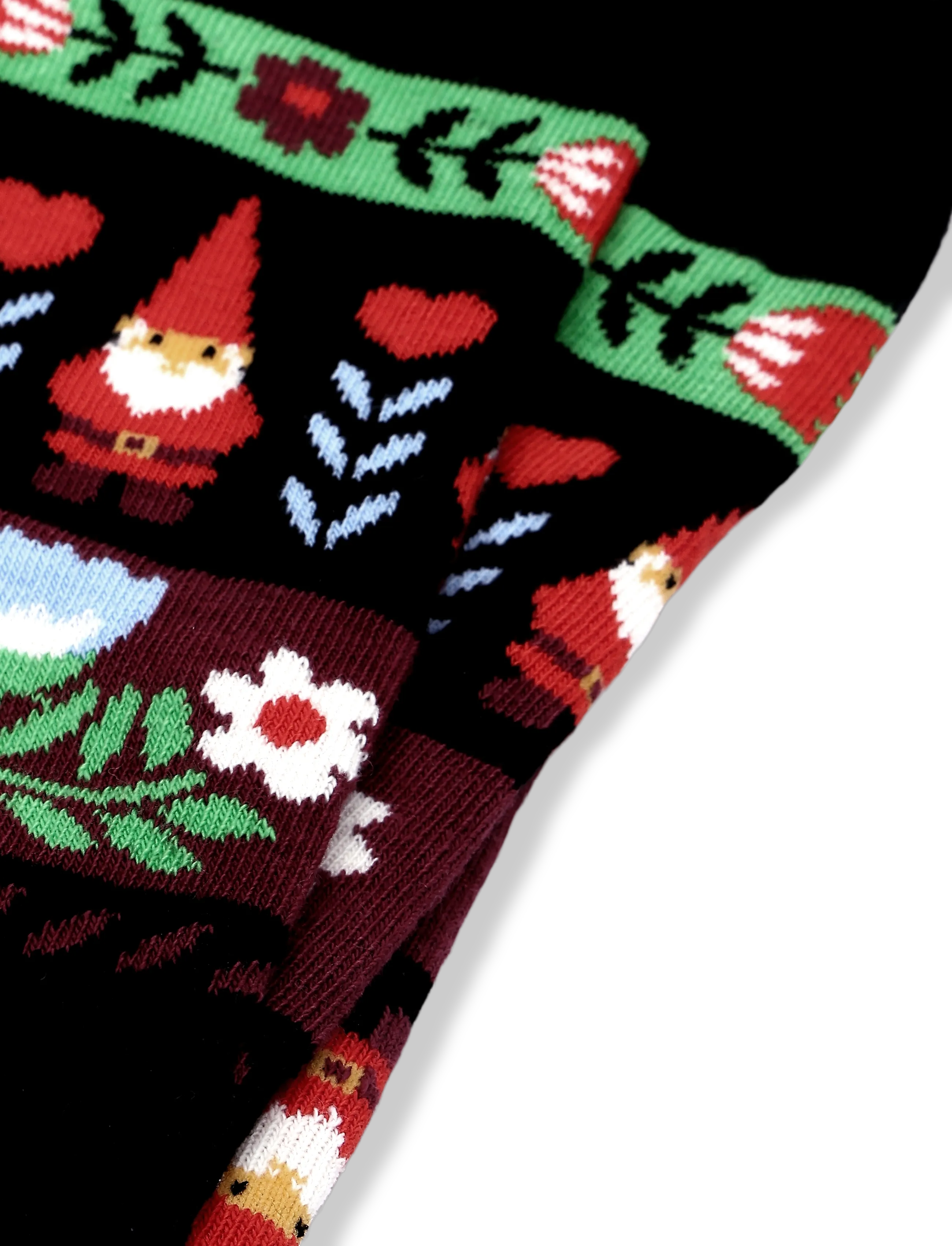 Happy Socks - Folklore Christmas Stripe Sock - vanliga strumpor - black - 2
