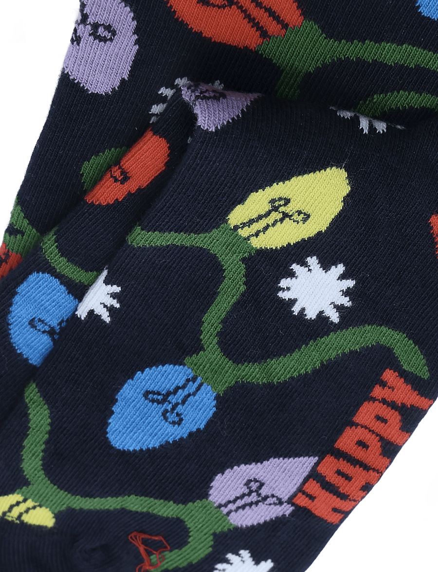 Happy Socks - Christmas Lights Sock - vanliga strumpor - navy - 2