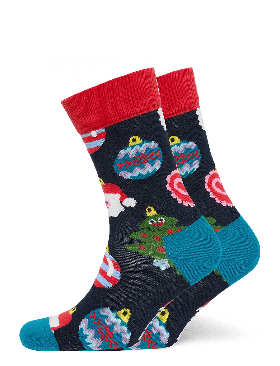 Happy Socks - Christmas Decorations Sock - klassikalised sokid - navy - 0