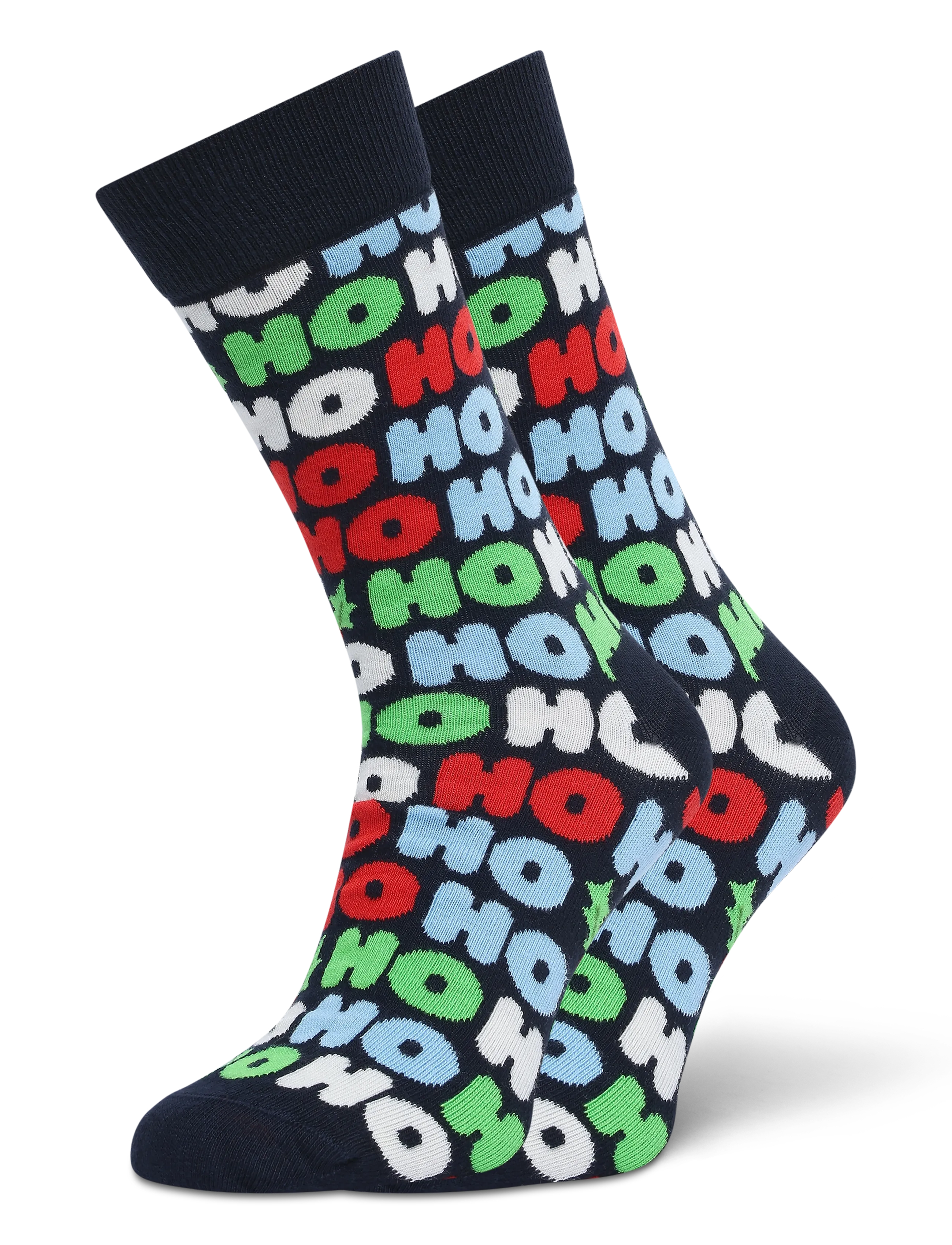 Happy Socks Ho Ho Ho Sock - Strumpor - NAVY / navy