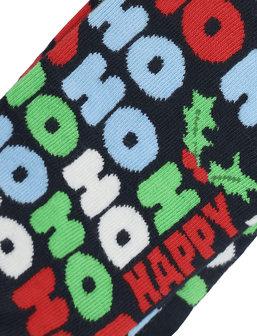 Happy Socks - Ho Ho Ho Sock - vanliga strumpor - navy - 2