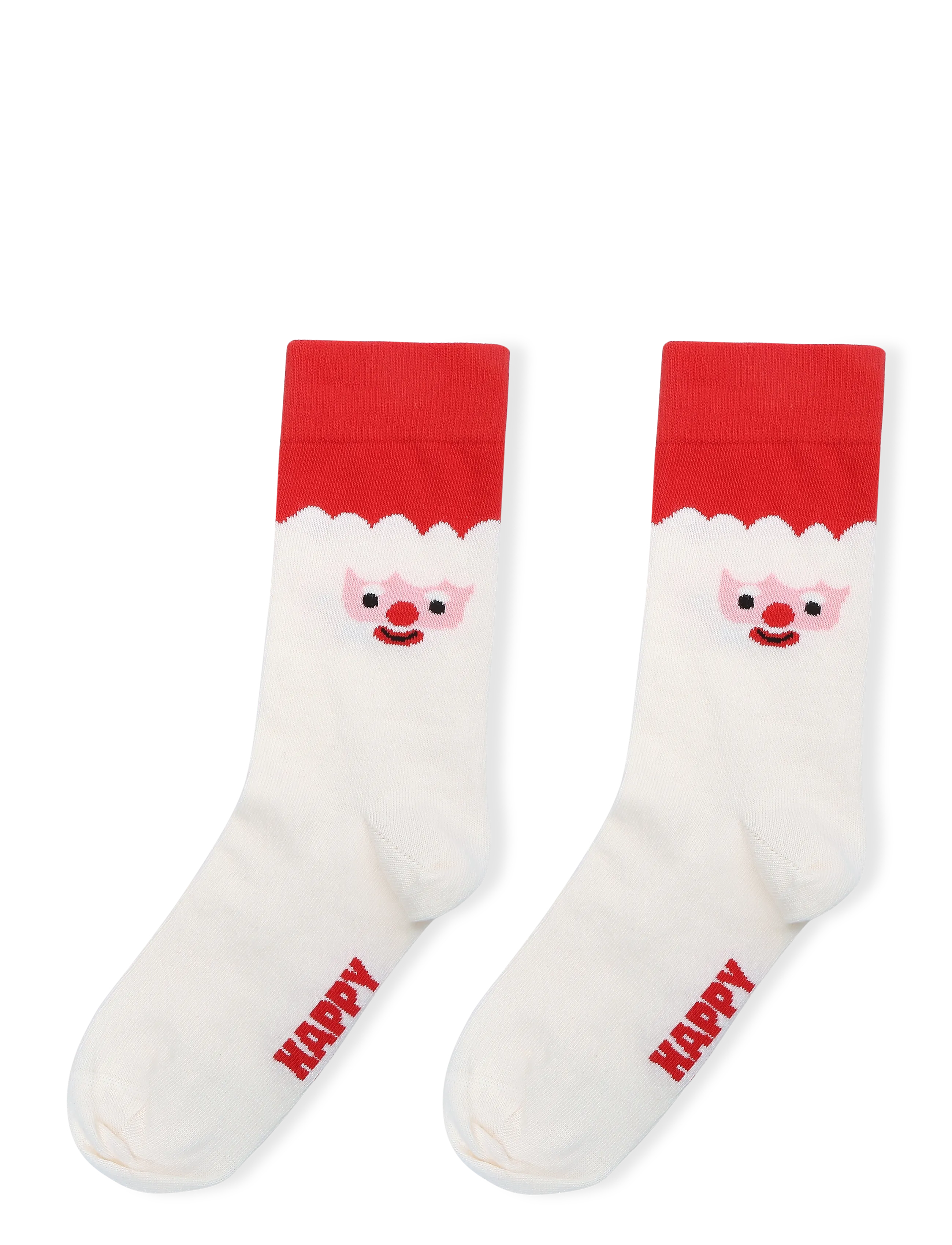 Happy Socks - Santa Face Sock - madalaimad hinnad - white - 1