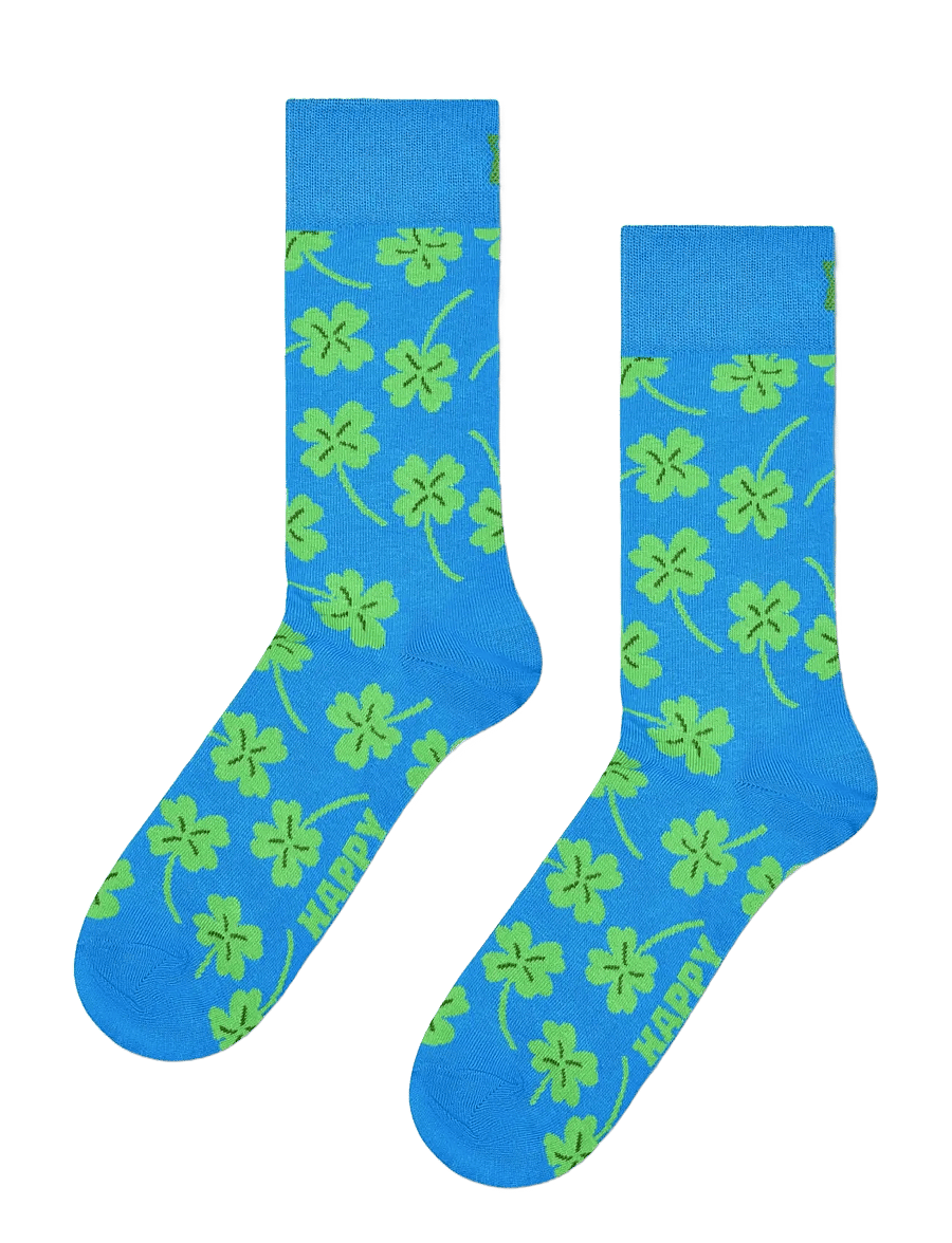 Happy Socks - Lucky Clover Sock - vanliga strumpor - blue - 0