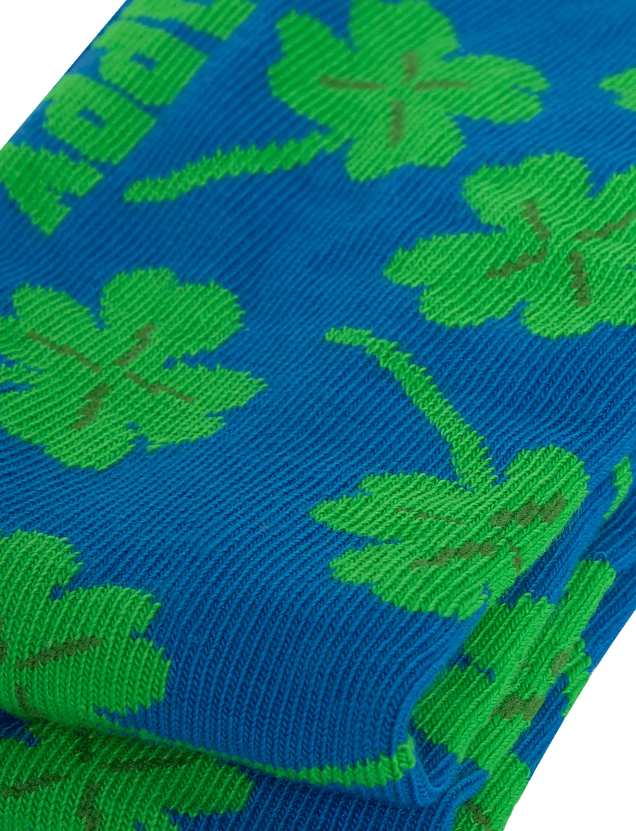 Happy Socks - Lucky Clover Sock - klasiskās zeķes - blue - 2