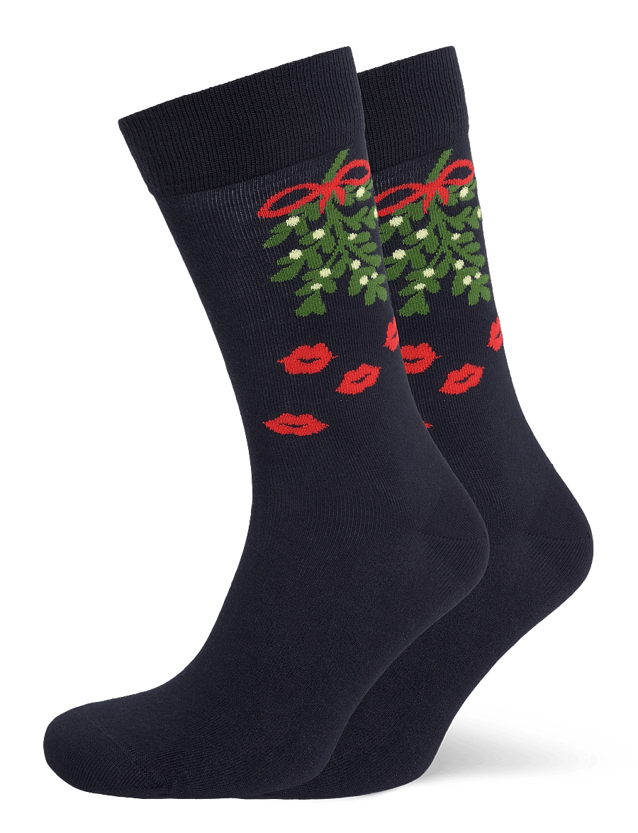 Happy Socks - Mistletoe Sock - tennissocken - navy - 0