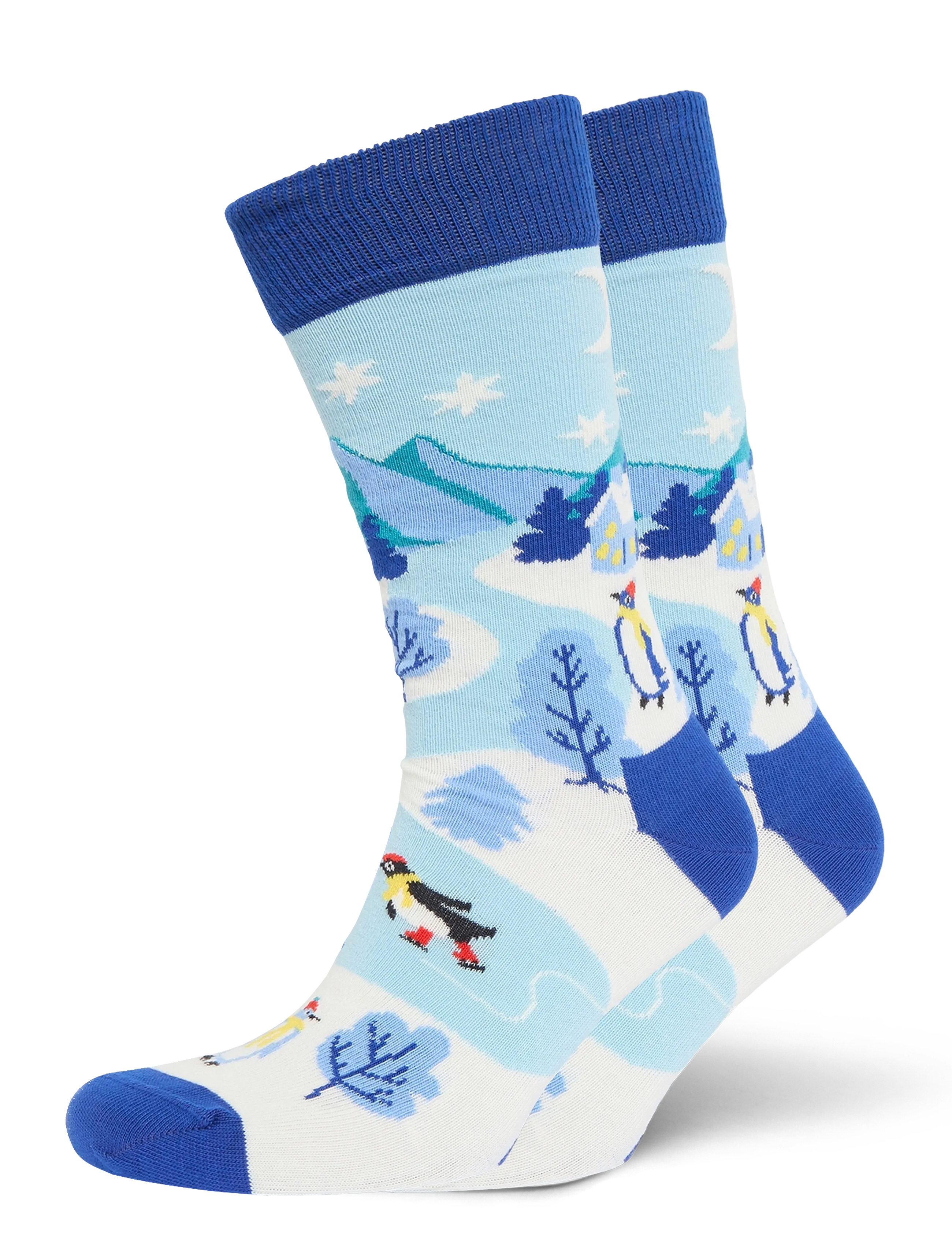 Happy Socks Penguin Village Sock - Underkläder - LIGHT BLUE / blue
