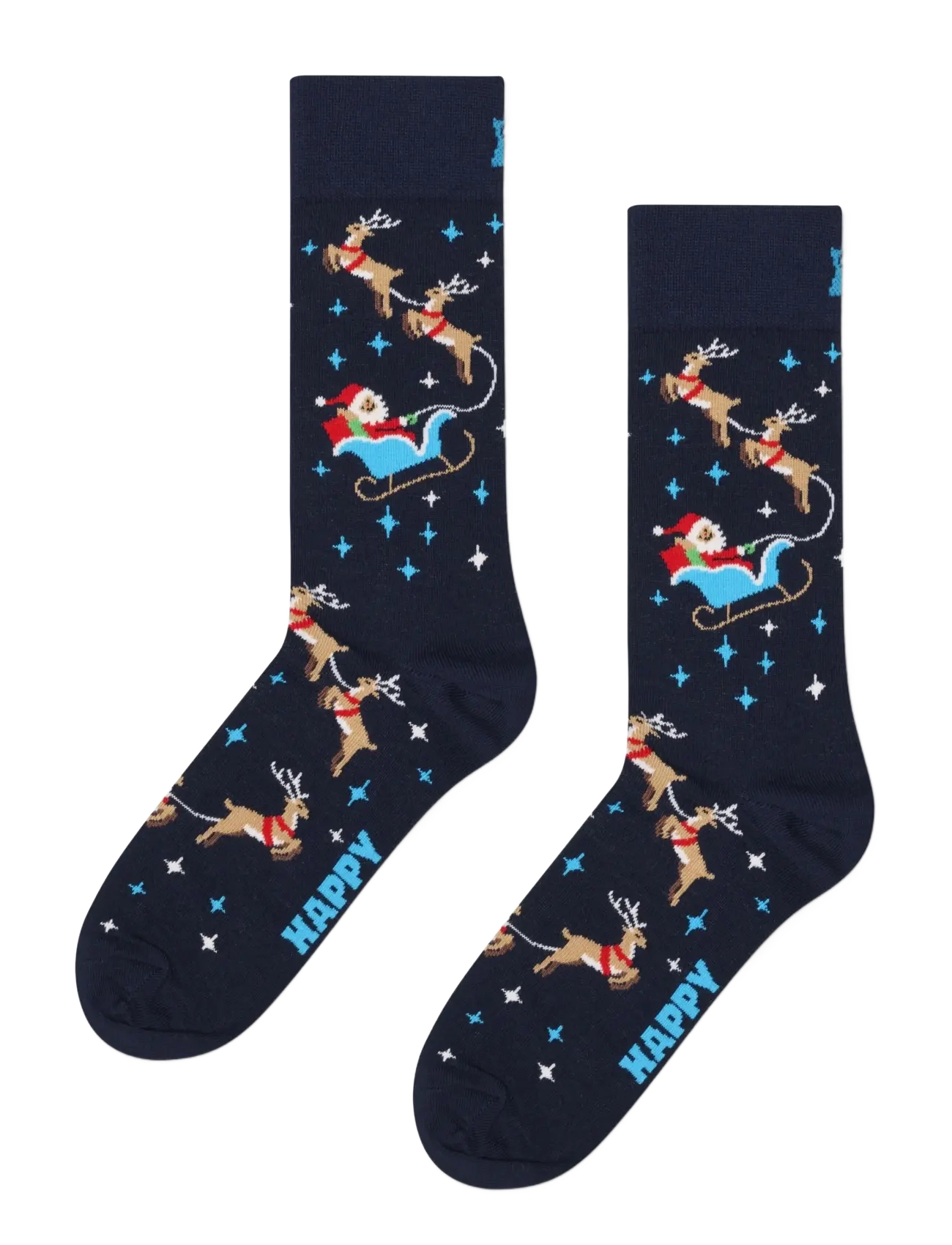Happy Socks - 4-Pack Holiday Navy Socks Gift Set - tennissocken - navy - 1
