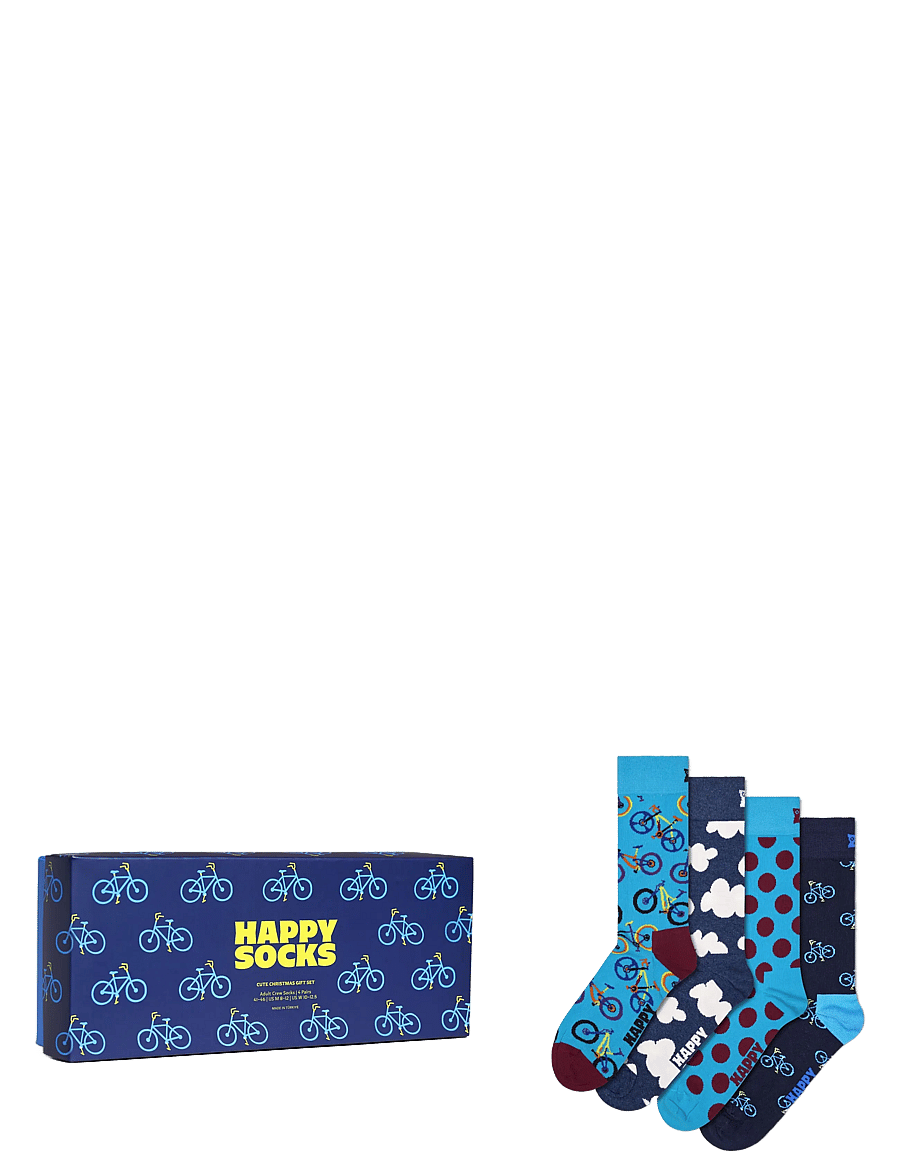 Happy Socks - 4-Pack Bike Socks Gift Set - blue - 0