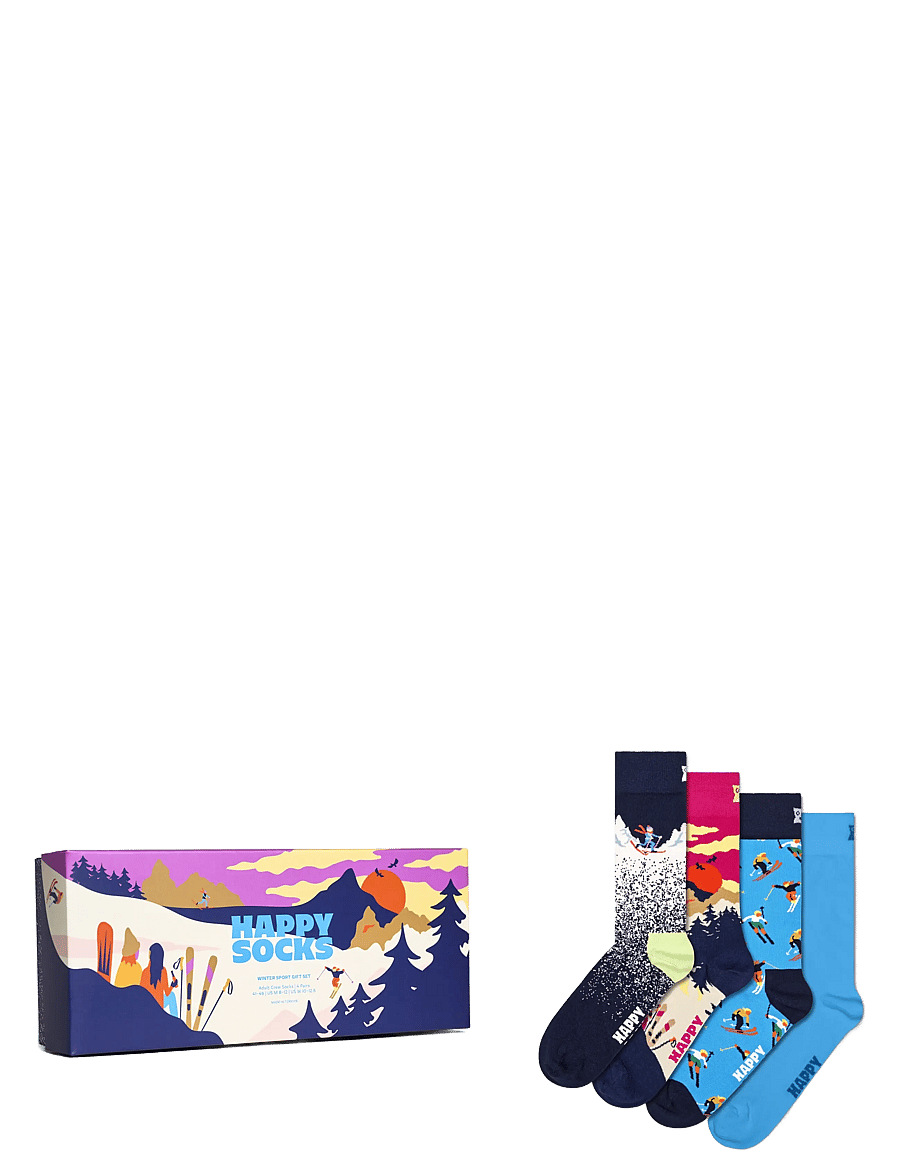 Happy Socks - 4-Pack Winter Sport Socks Gift Set - navy - 0