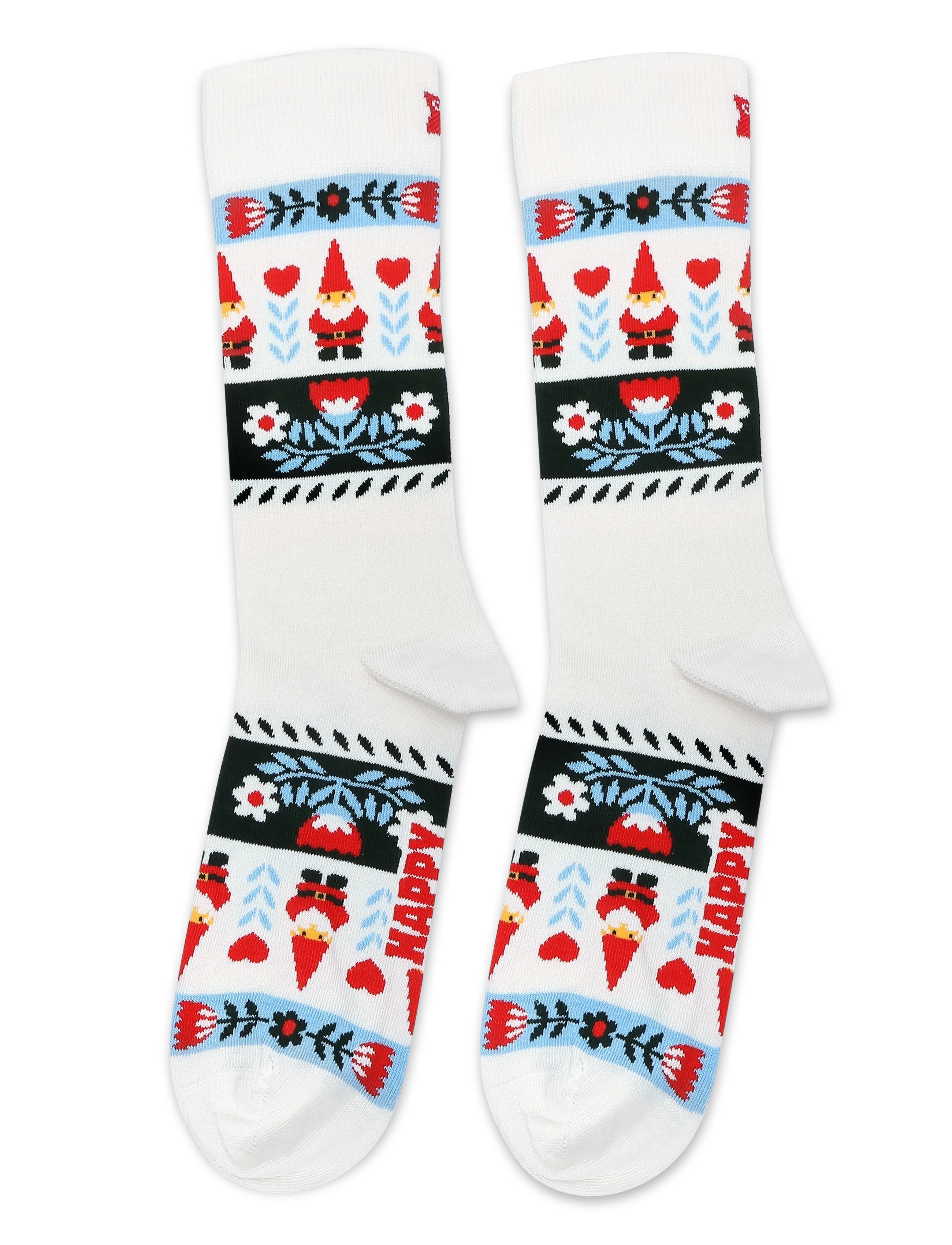 Happy Socks - Folklore Christmas Stripe Sock - madalaimad hinnad - white - 1