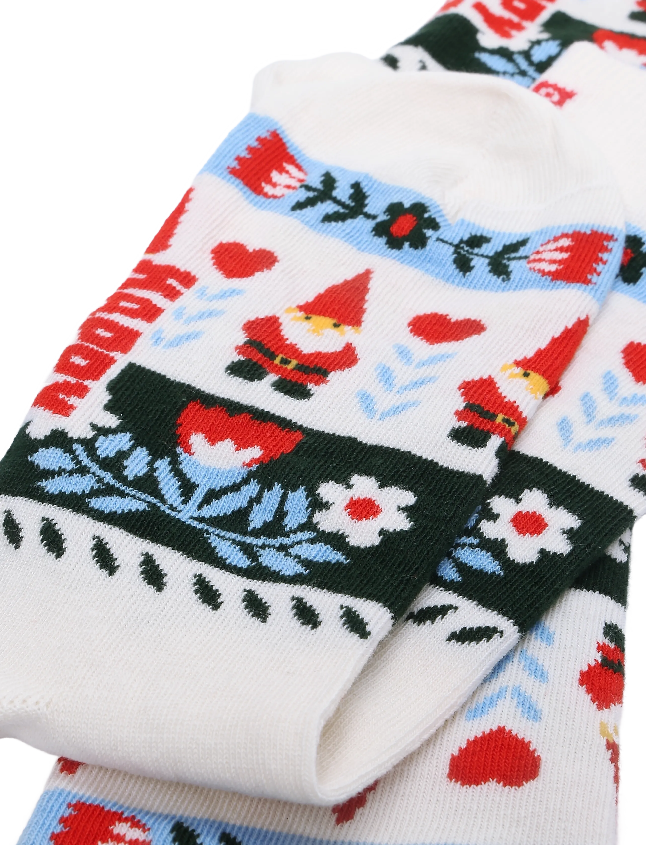 Happy Socks - Folklore Christmas Stripe Sock - madalaimad hinnad - white - 2