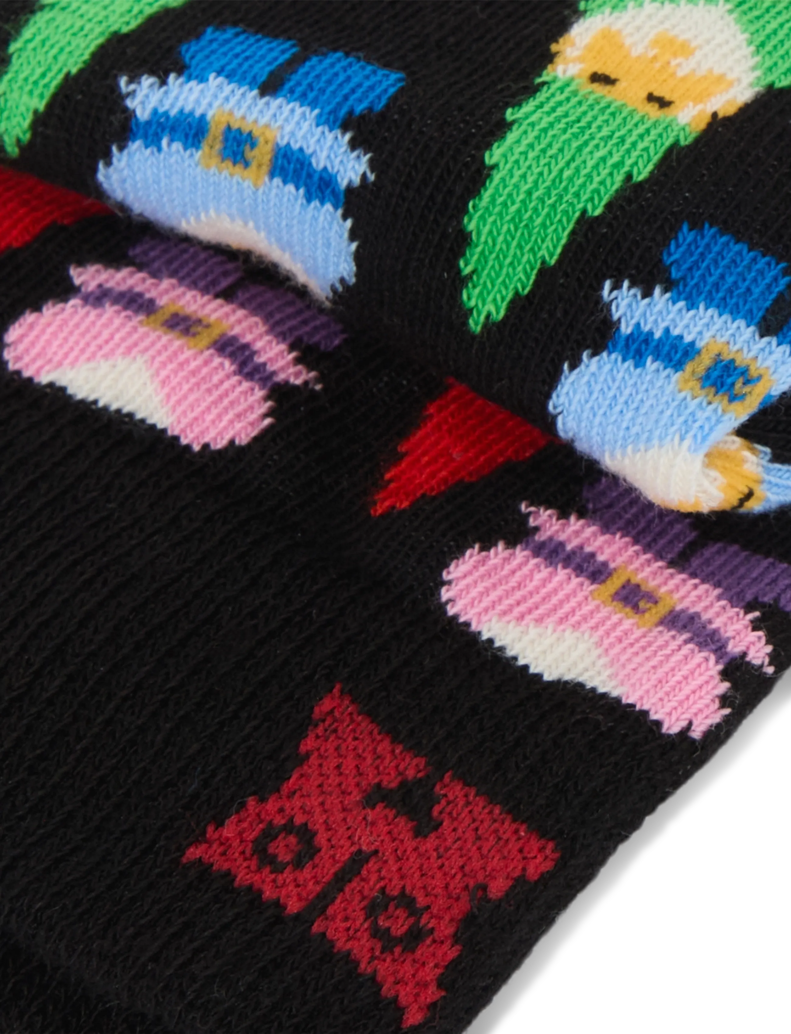 Happy Socks - Little Santa Sock - vanliga strumpor - black - 2