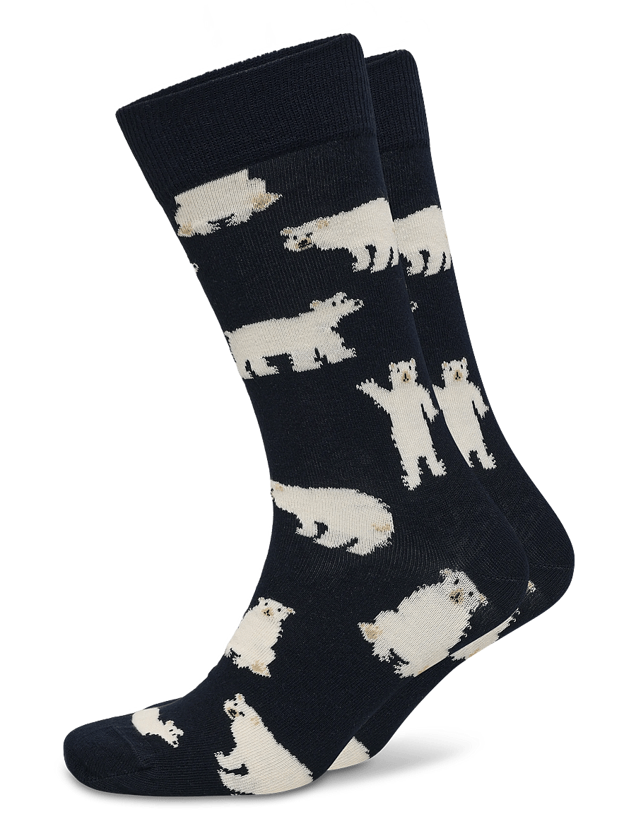 Happy Socks - Bear Sock - klassikalised sokid - navy - 0