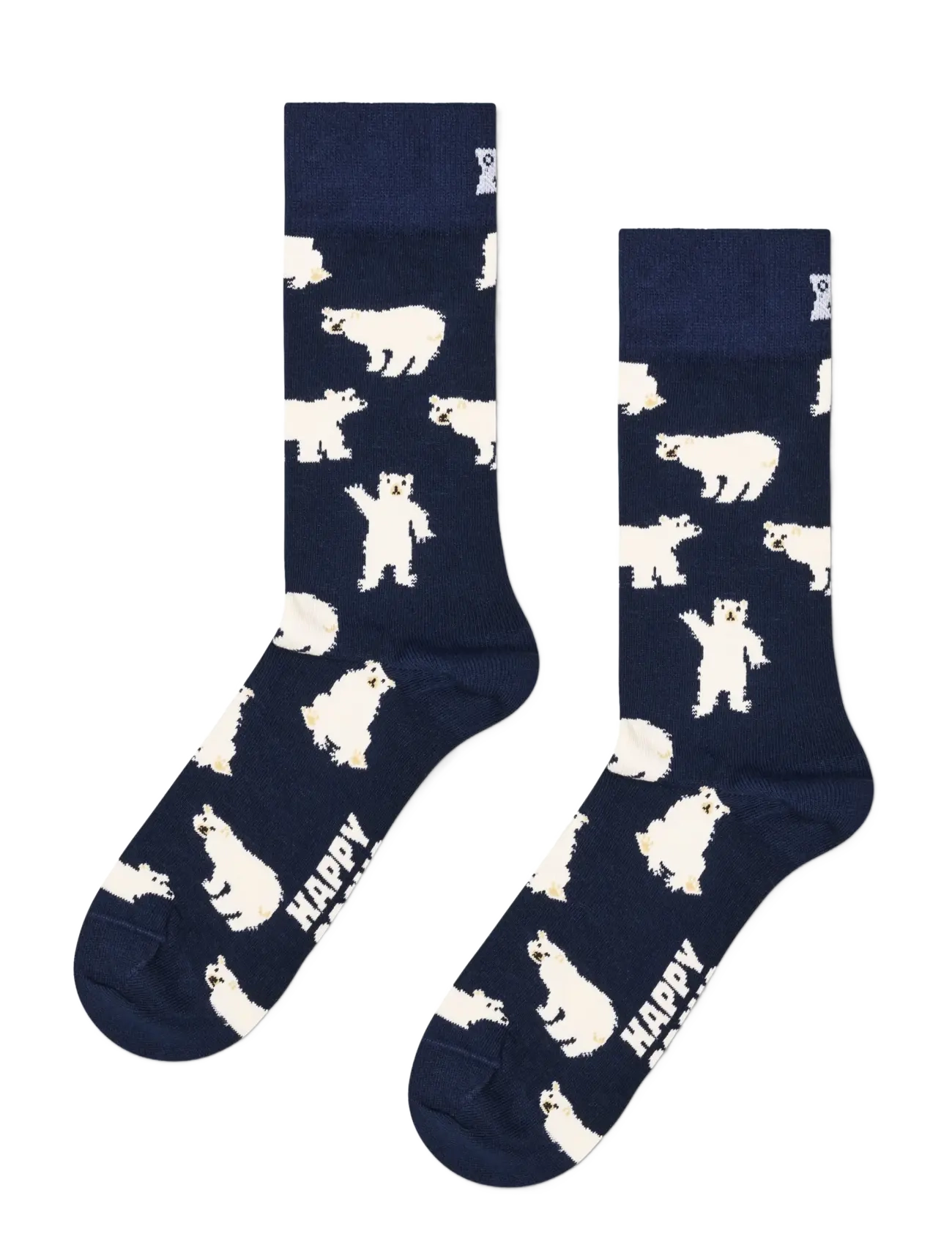 Happy Socks Bear Sock - Visa allt - NAVY / black