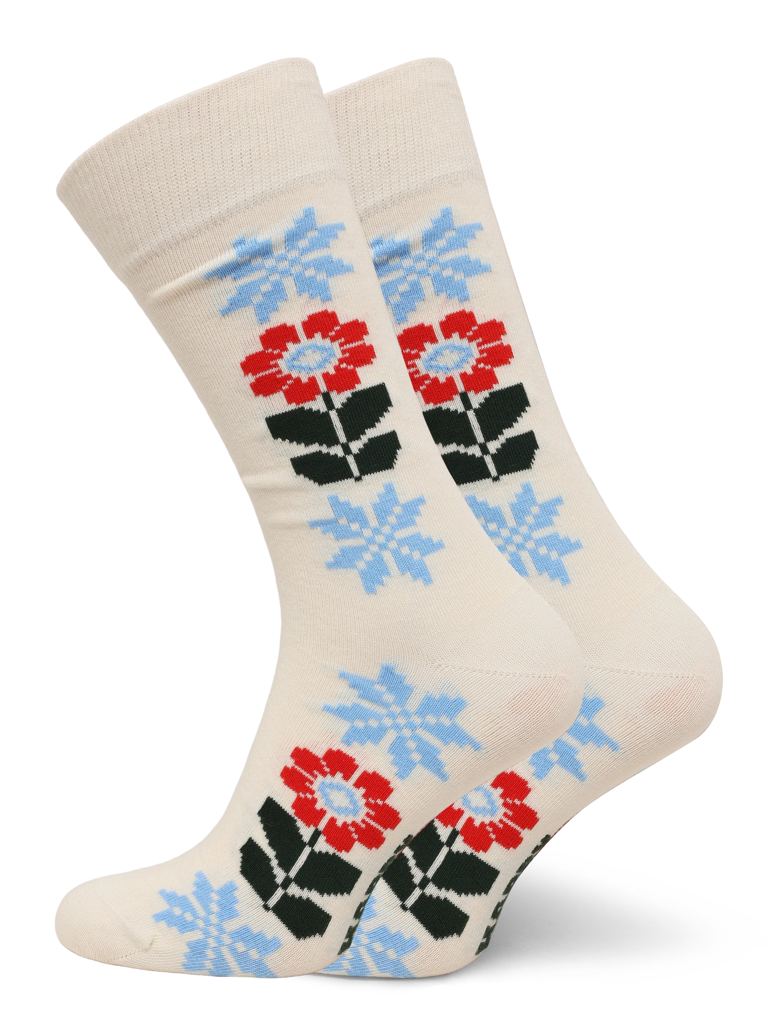 Happy Socks Dalkulla Sock, 41-46, Socks, Weiß - Regular Männerswear