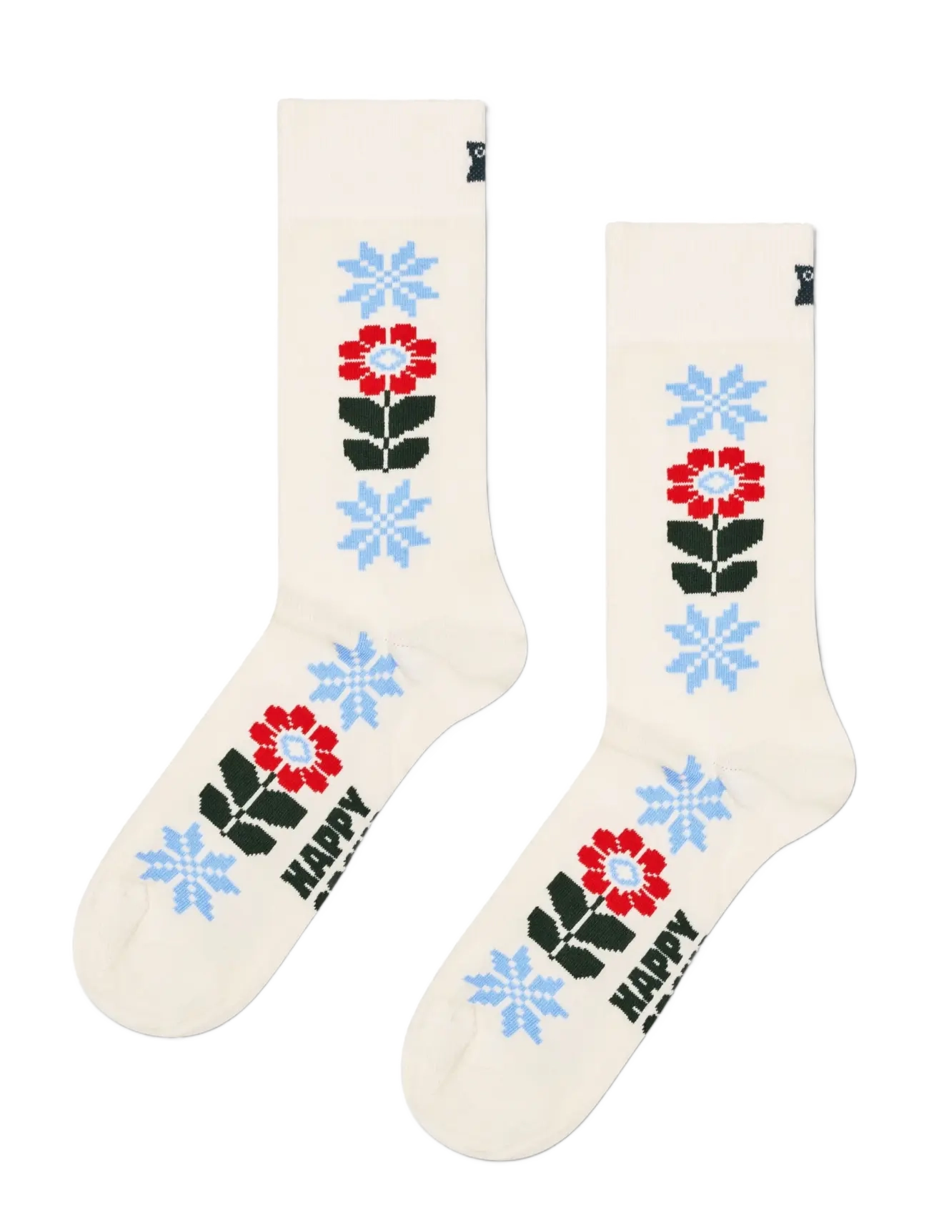 Happy Socks Dalkulla Sock - Visa allt - WHITE / white