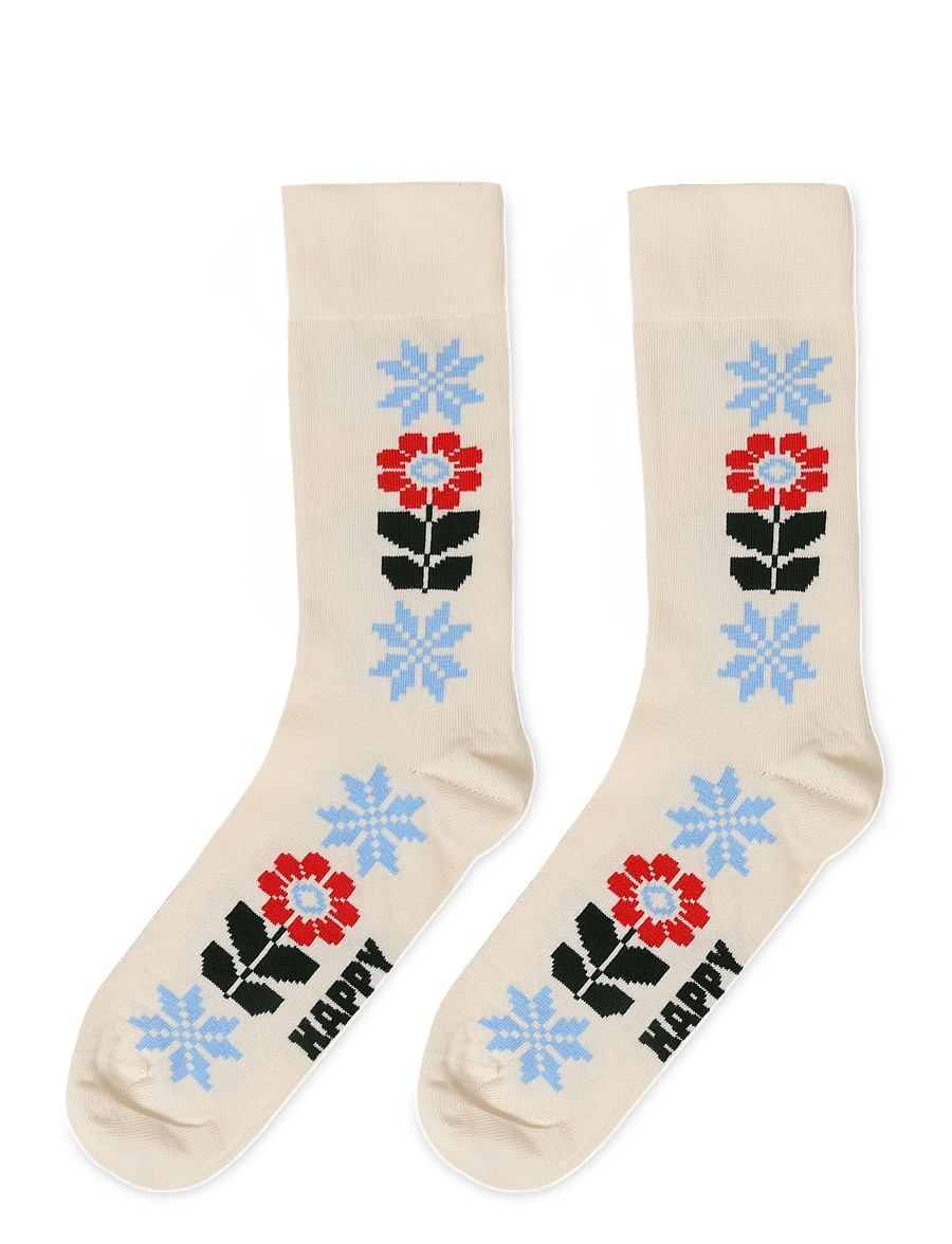 Happy Socks - Dalkulla Sock - klassikalised sokid - white - 1