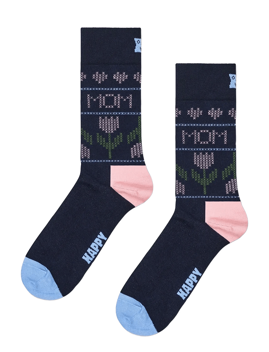 Happy Socks - Mother's Tulip Sock - navy - 0