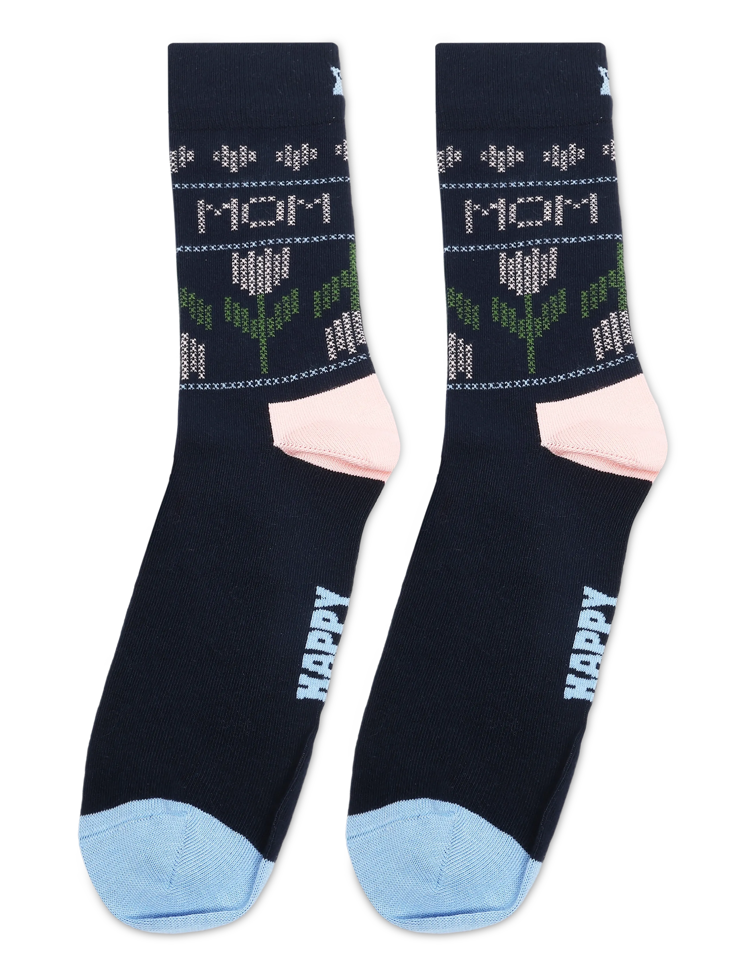 Happy Socks - Mother's Tulip Sock - die niedrigsten preise - navy - 1