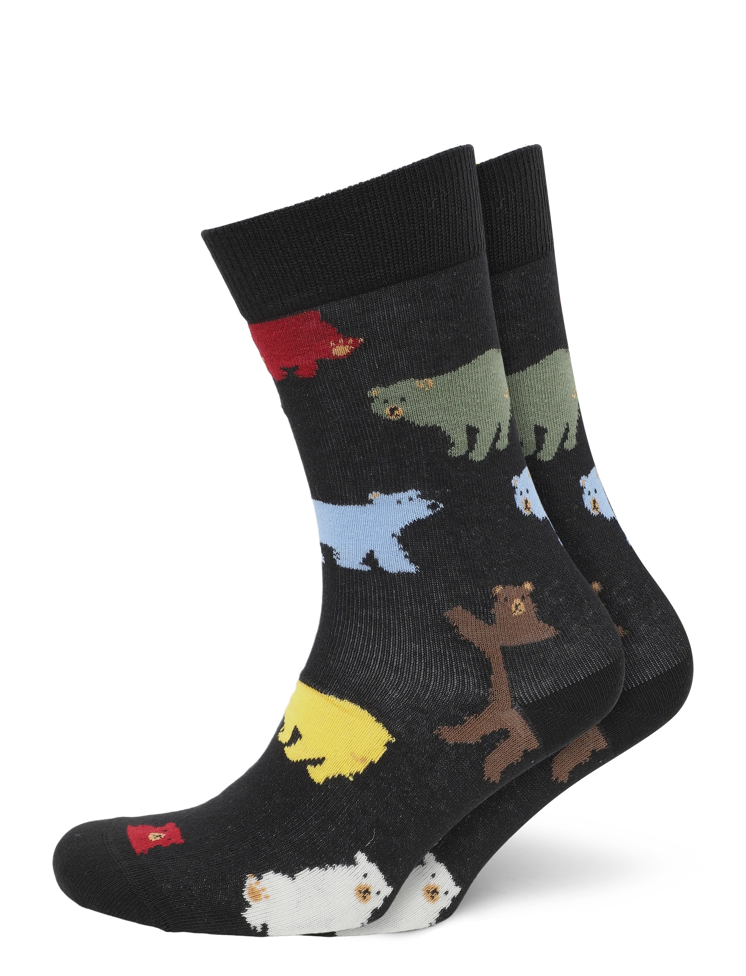 Happy Socks Bear Sock - Sokid - BLACK / black