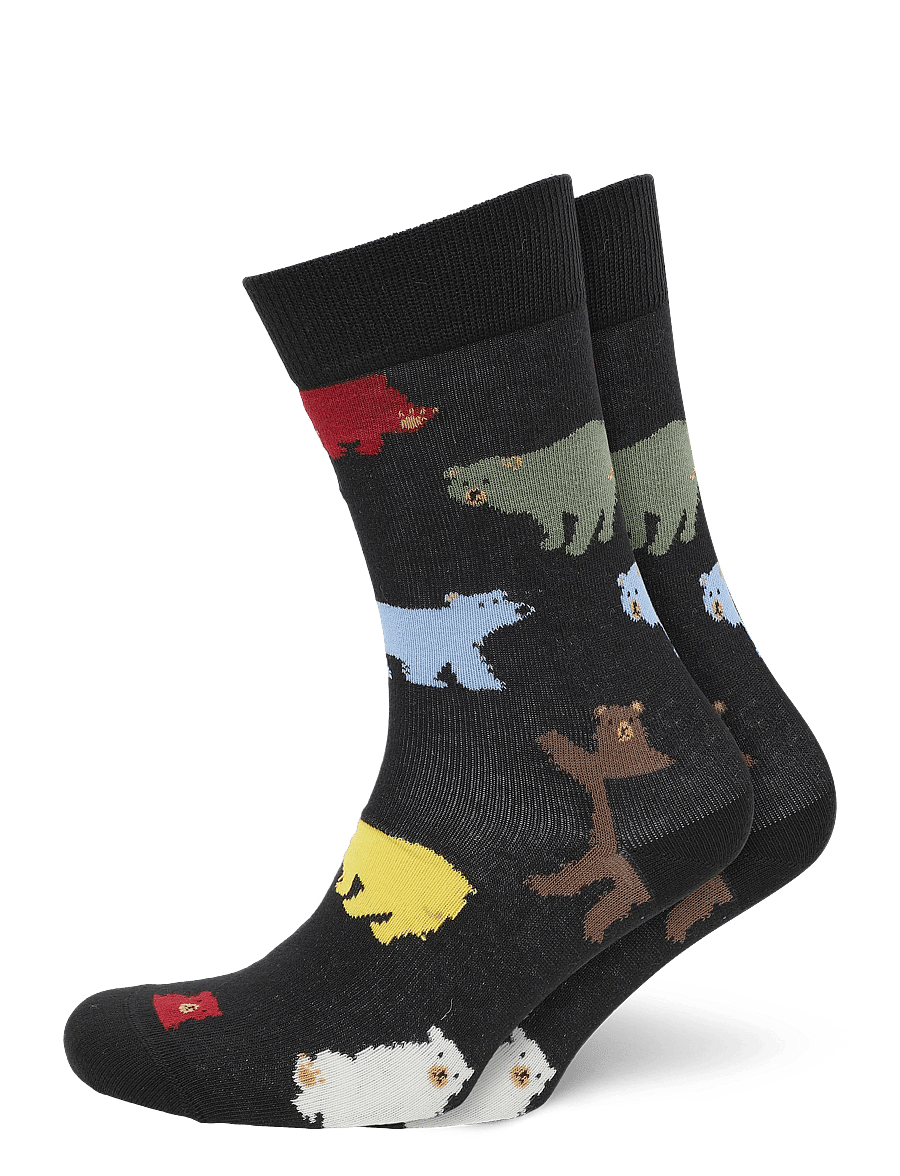 Happy Socks - Bear Sock - klassikalised sokid - black - 0
