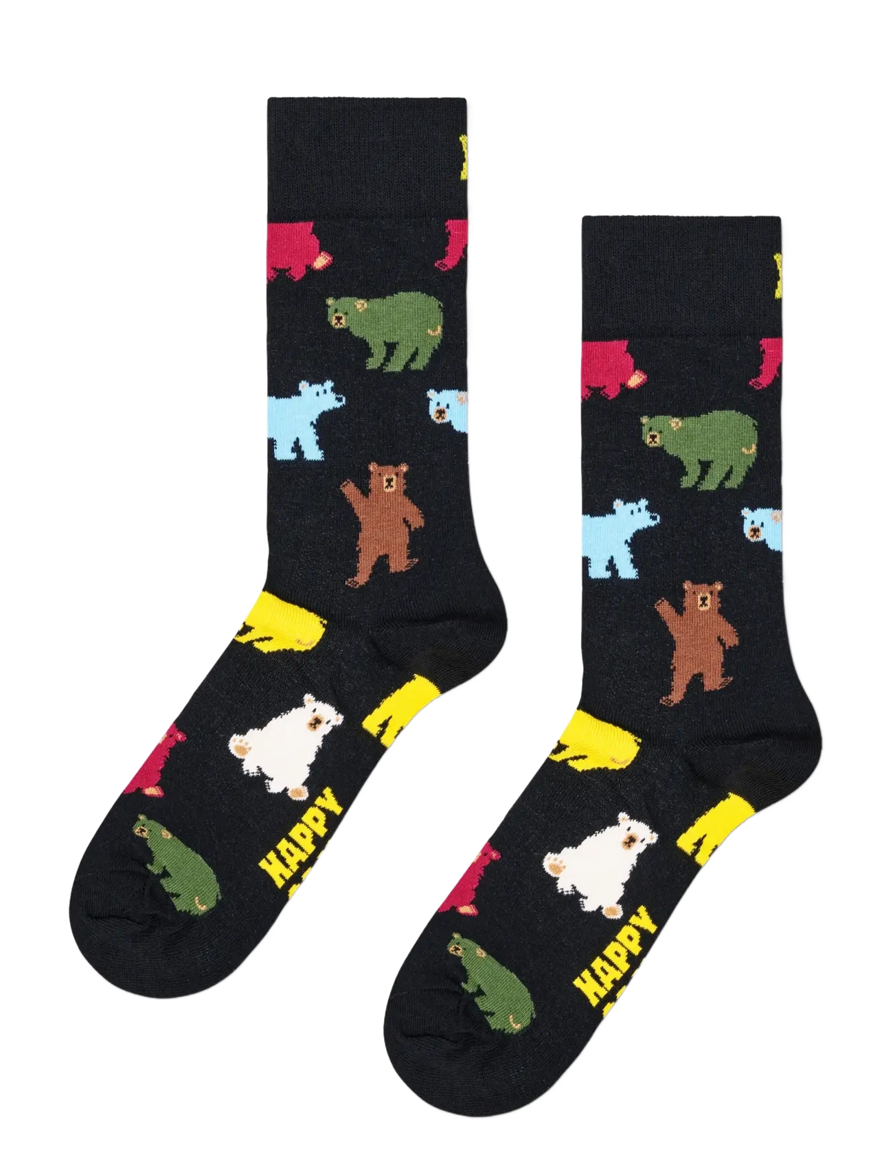 Happy Socks Bear Sock - Unterwäsche - BLACK / black