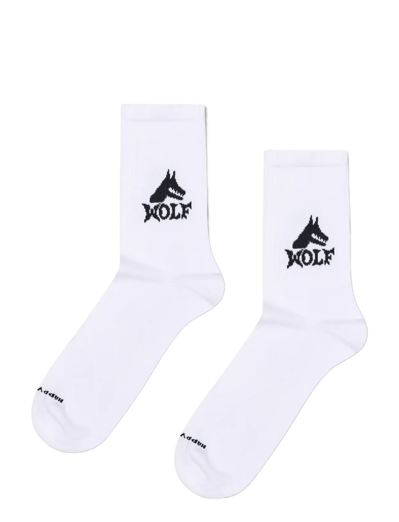 Happy Socks Wolf Sneaker Sock - Sokker - WHITE / white
